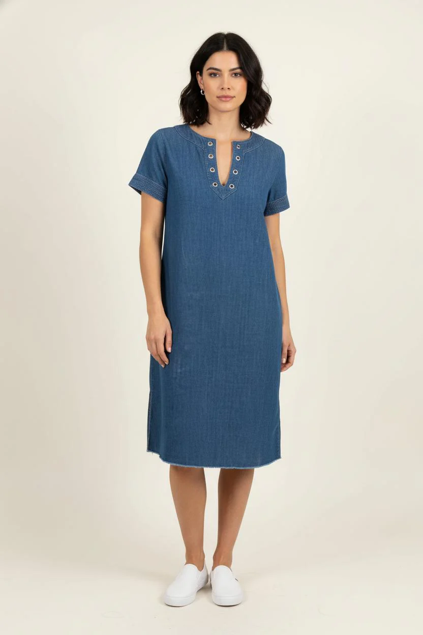 Robe Chemise Bleue - Taille M/38