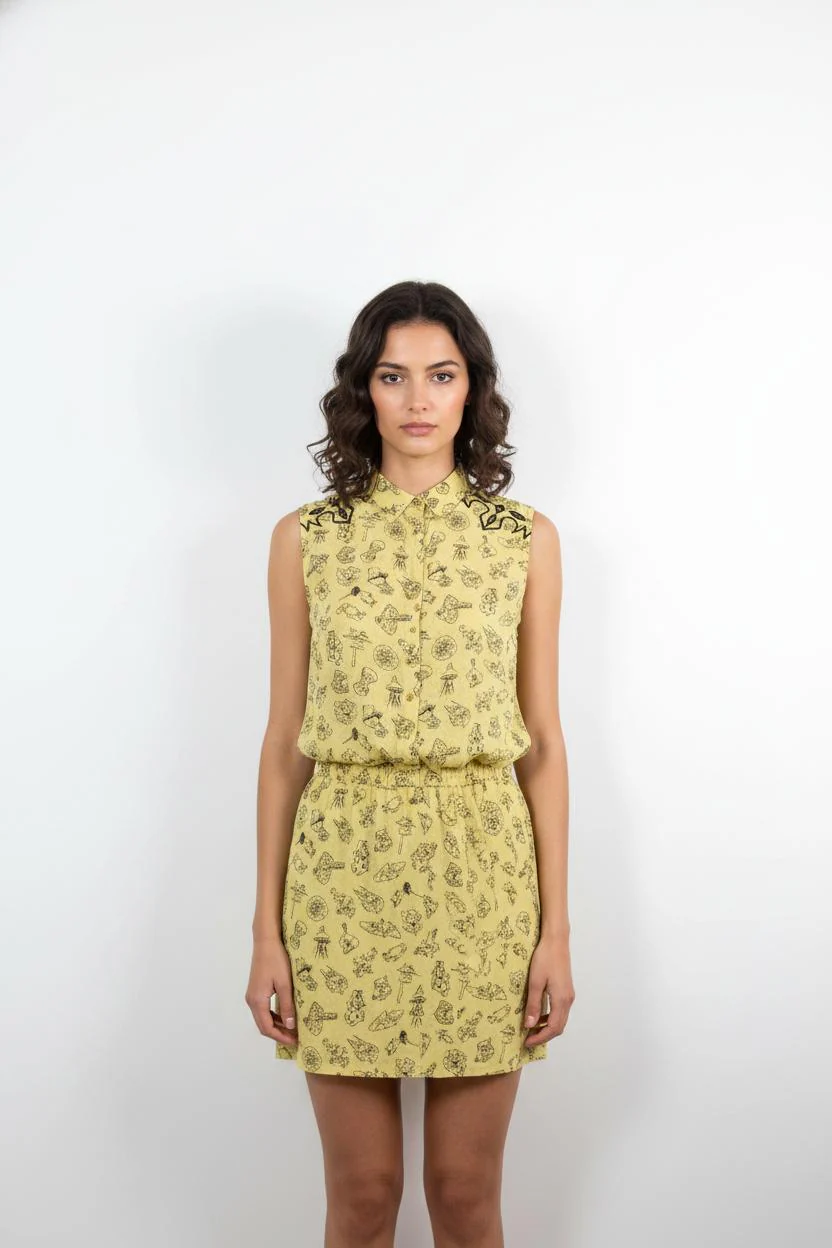 Robe Chemise Jaune - Taille S/36
