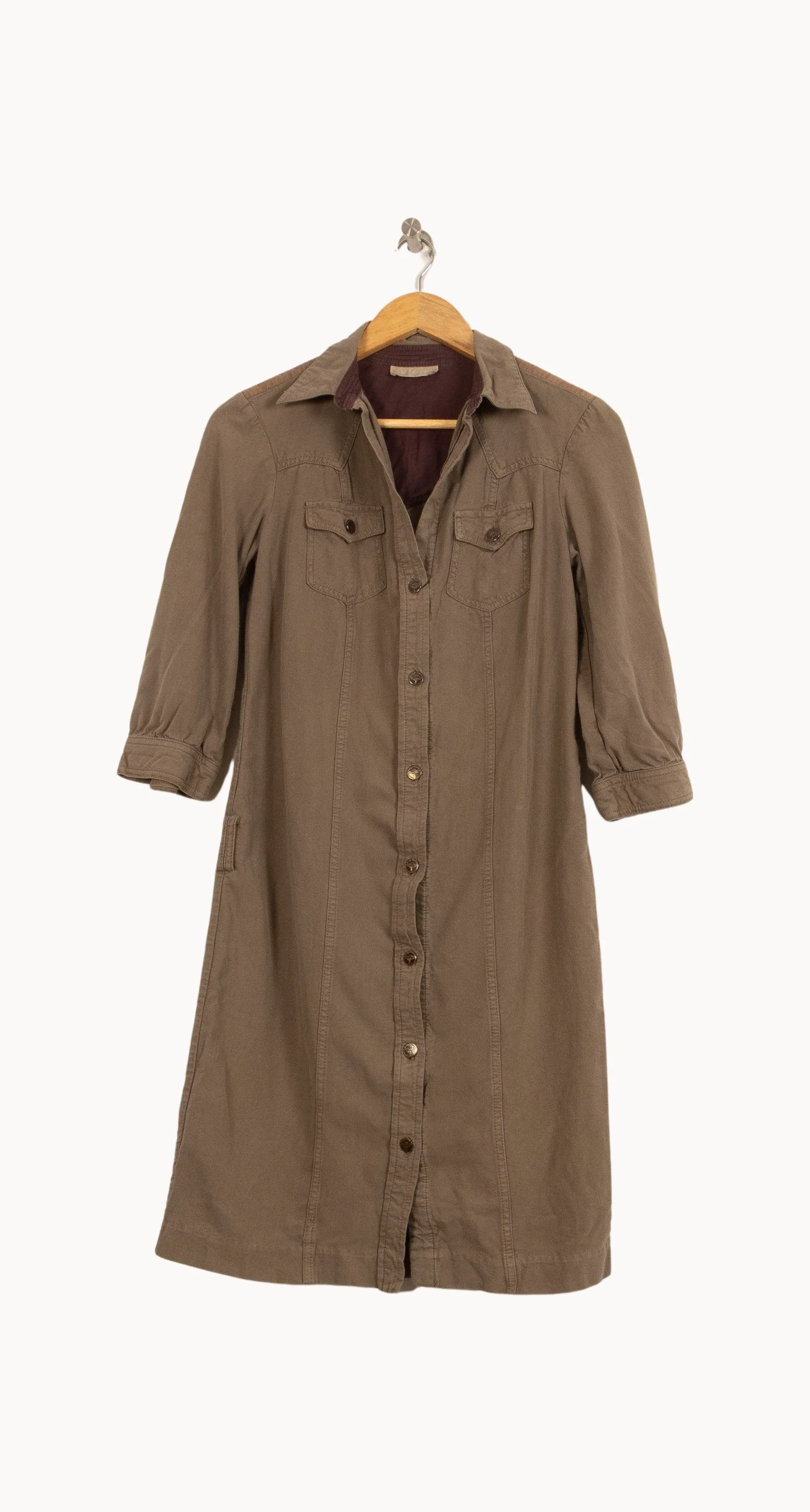 Robe Chemise Kaki - Taille M/38 - Image 2