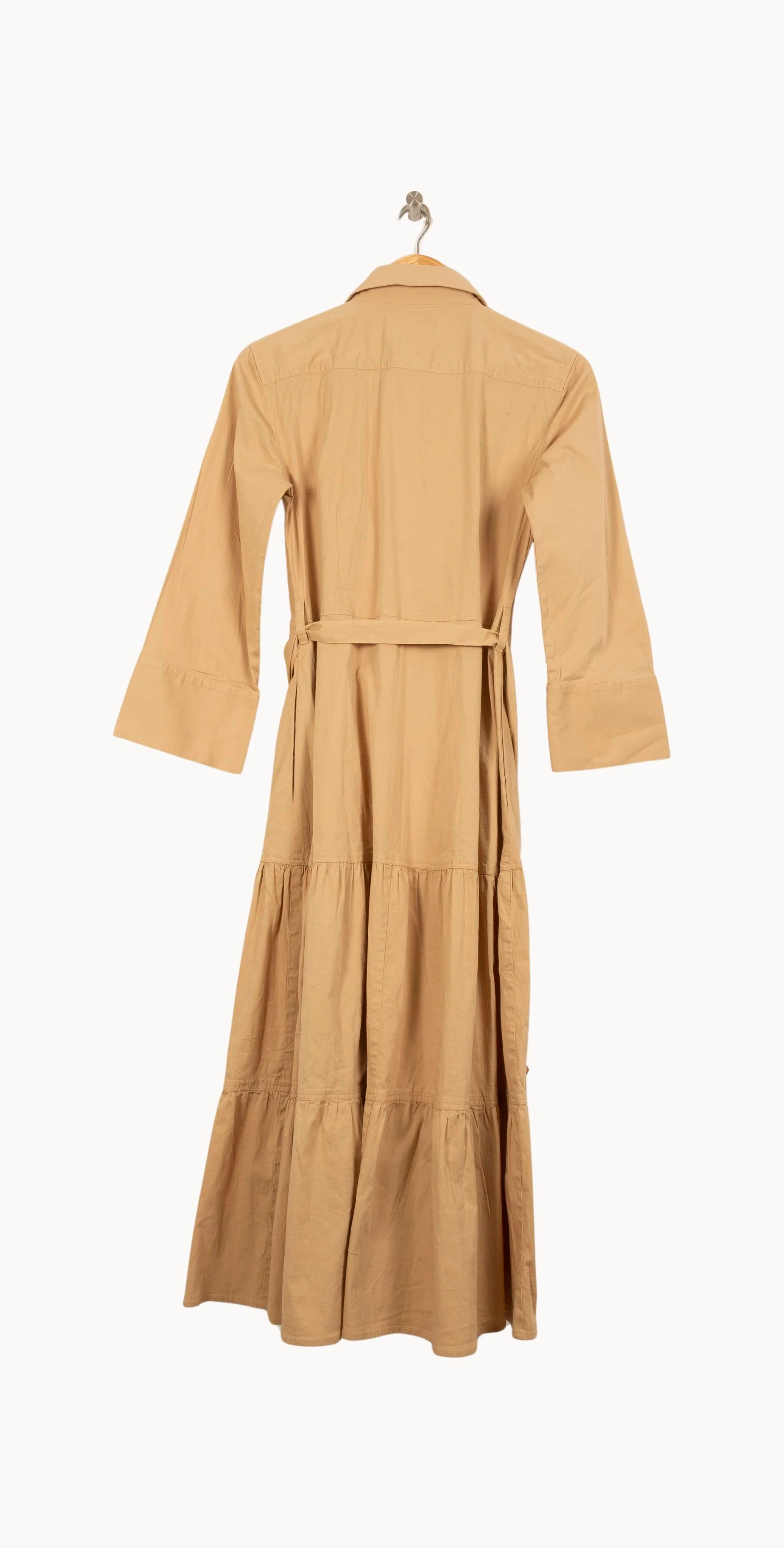 Robe Chemise Longue Beige - Taille M/38 - Image 4