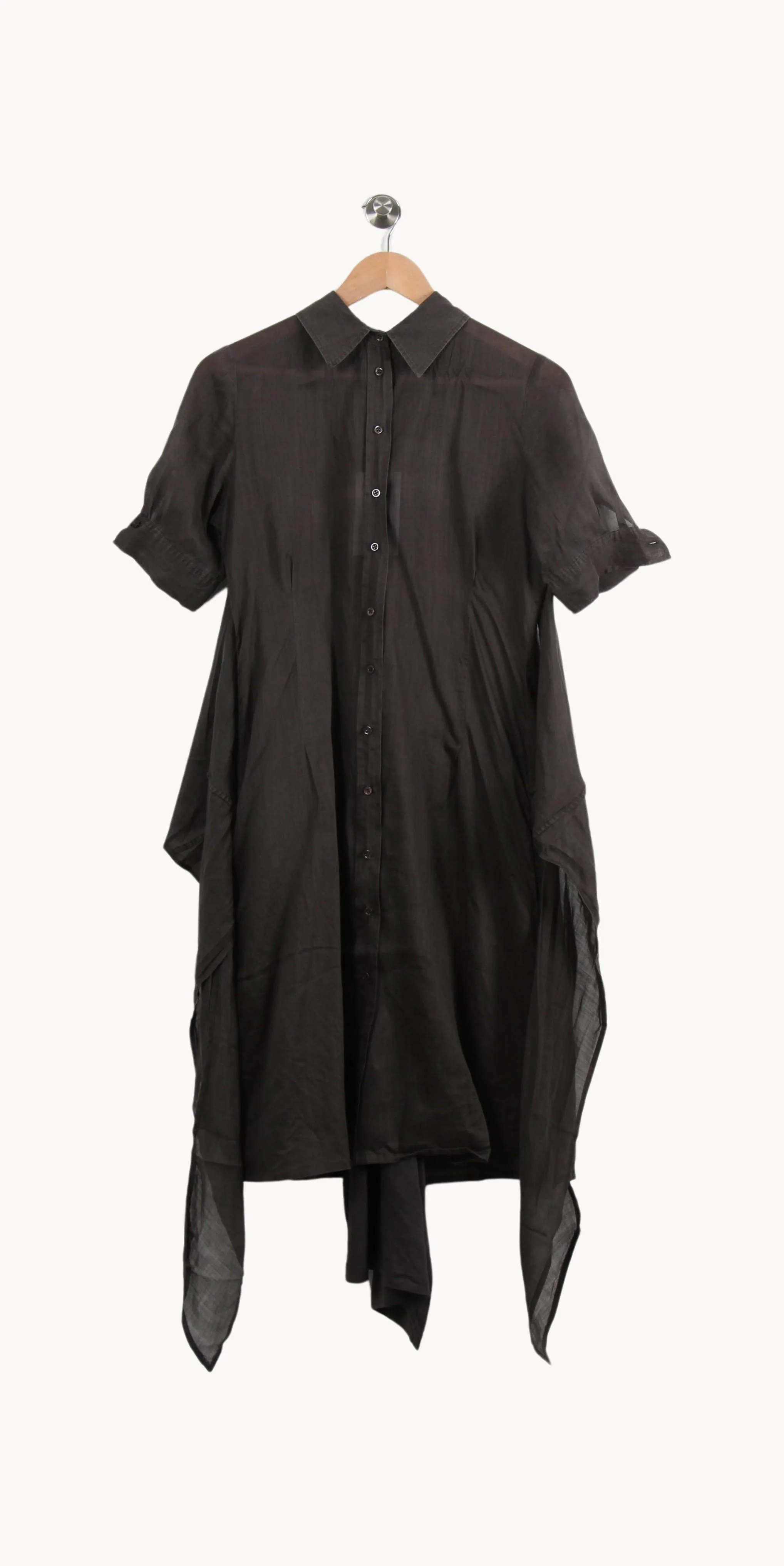Robe Chemise Longue Grise - Taille M/38 - Image 2