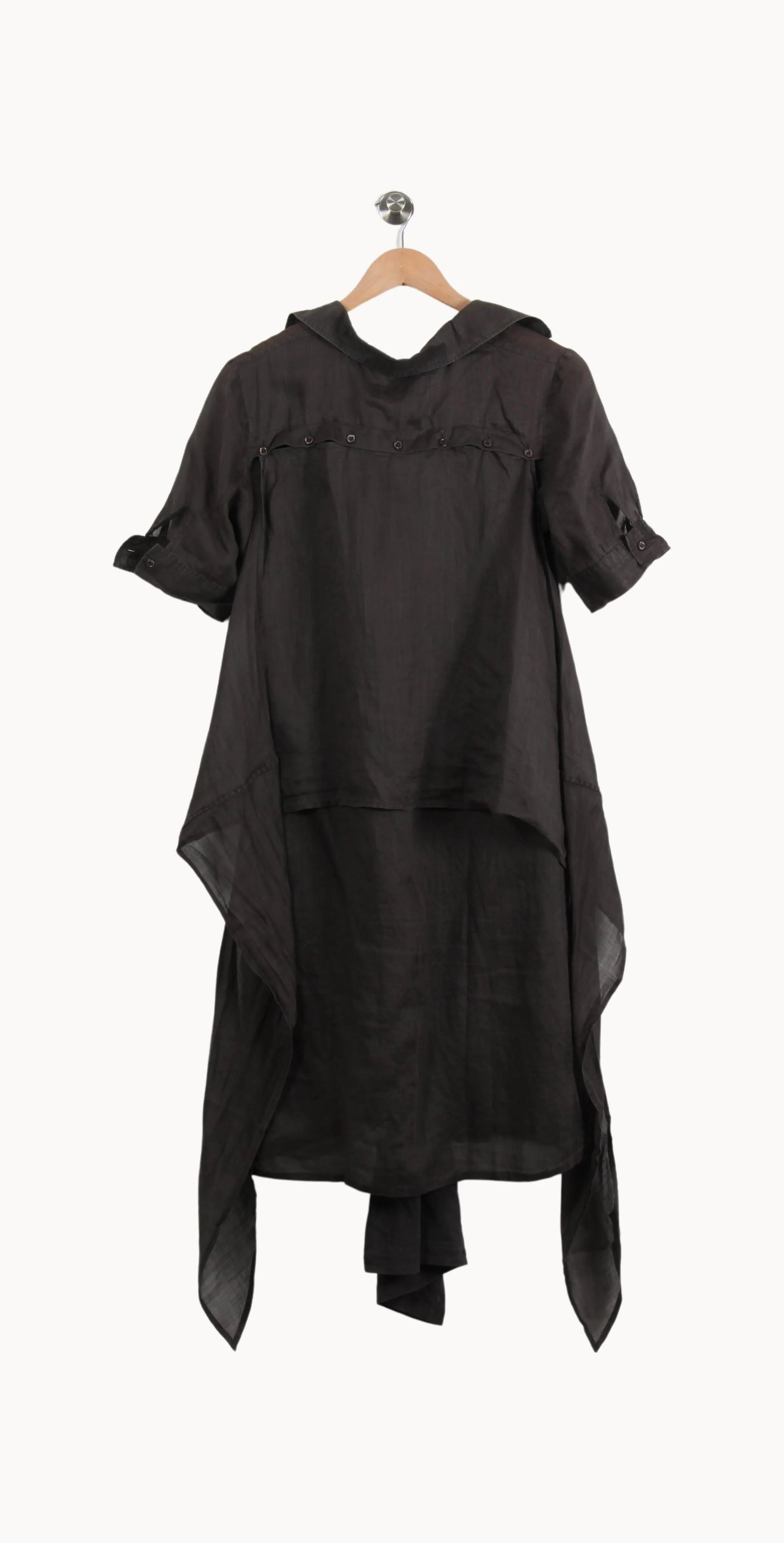 Robe Chemise Longue Grise - Taille M/38 - Image 4