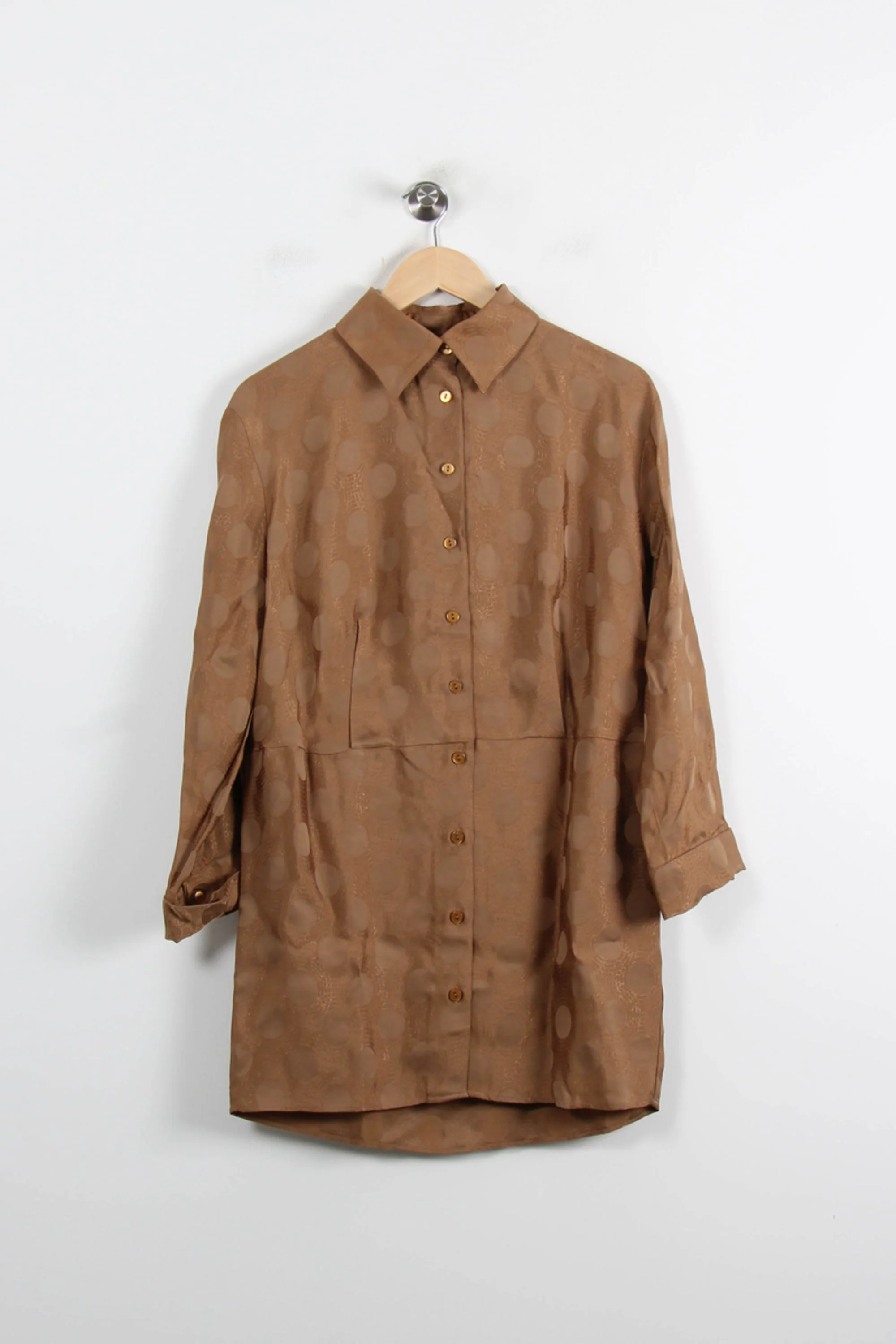 Robe Chemise Marron - Taille S/36 - Image 2