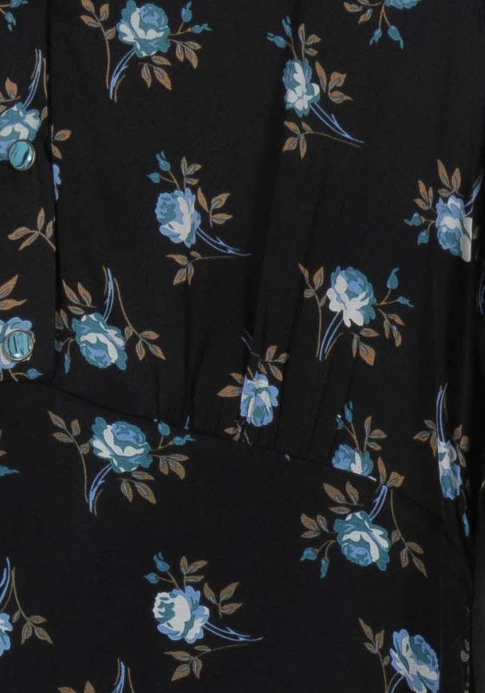 Robe Chemise Noire et Bleue - Taille M/38 - Image 3