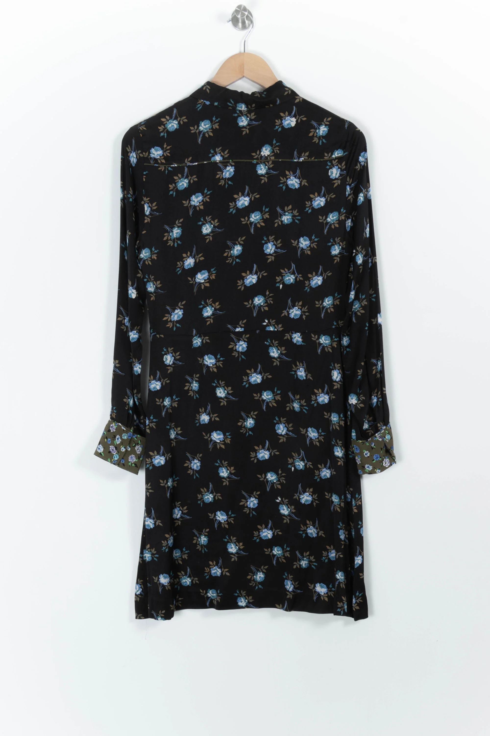 Robe Chemise Noire et Bleue - Taille M/38 - Image 4