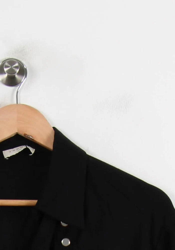Robe Chemise Noire - Taille S/36 - Image 3