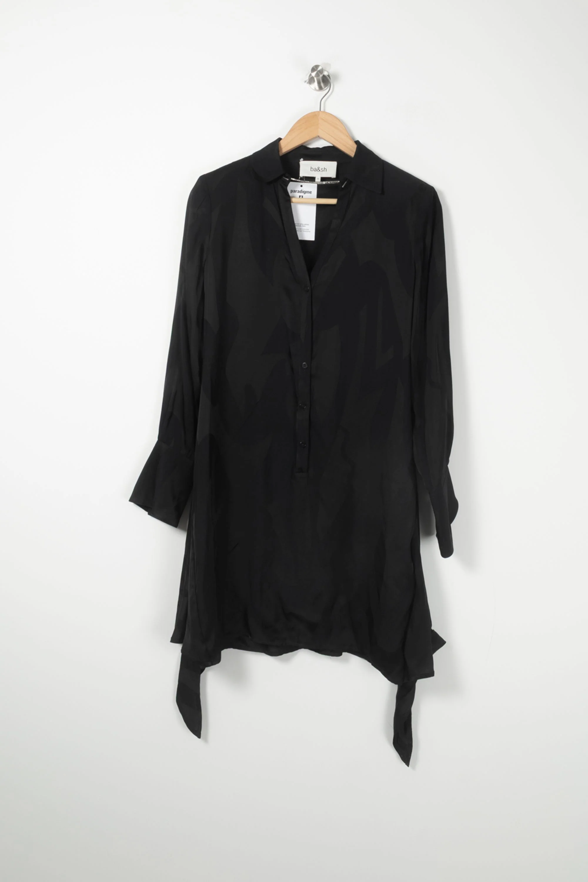 Robe Chemise Noire - Taille XS/34 - Image 2