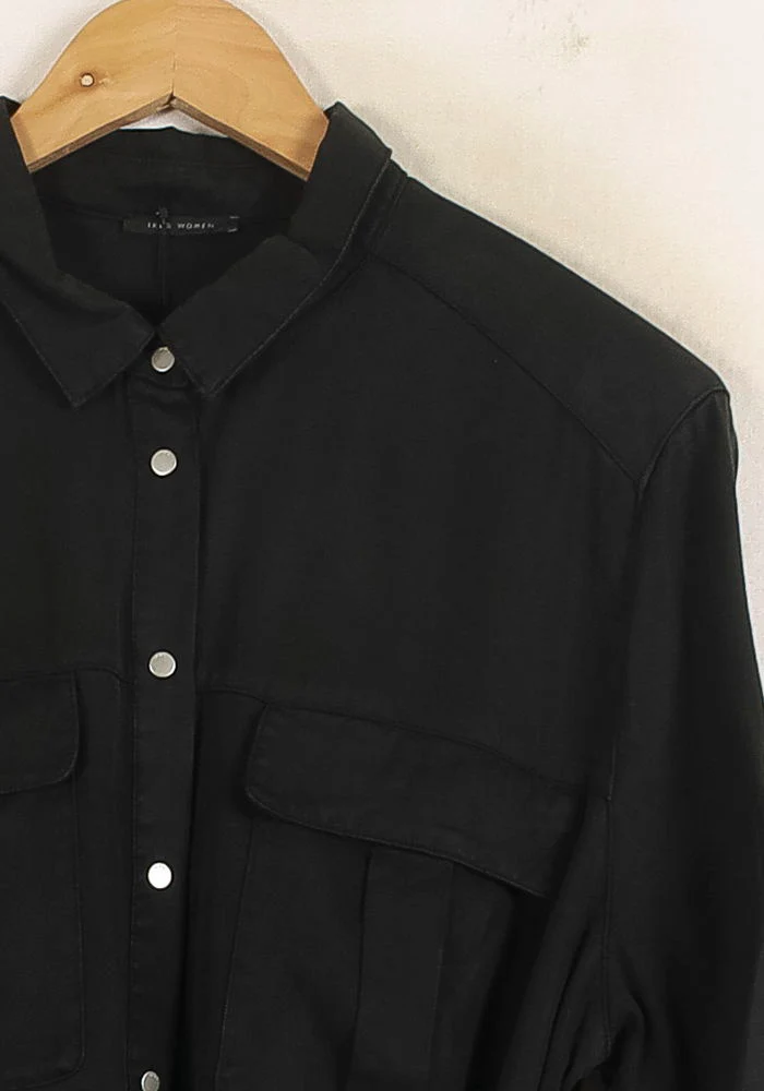 Robe Chemise Noire - Taille XXL/44 - Image 3