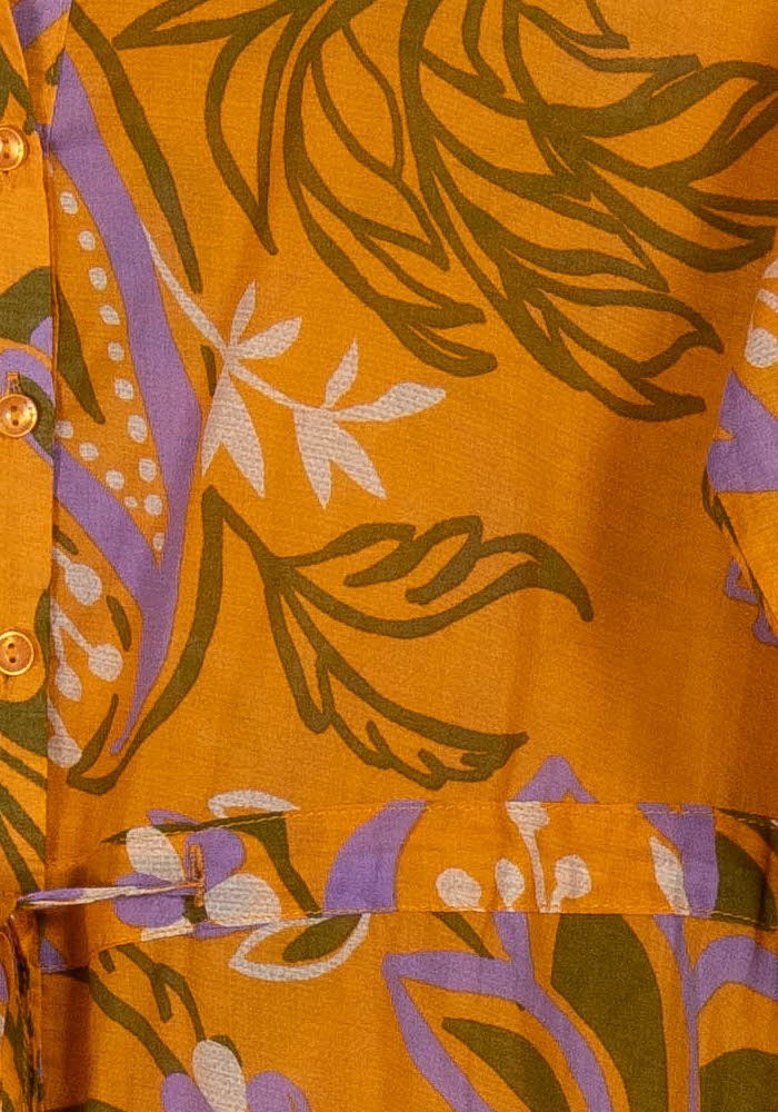 Robe Chemise Orange et Violette - Taille XS/34 - Image 3