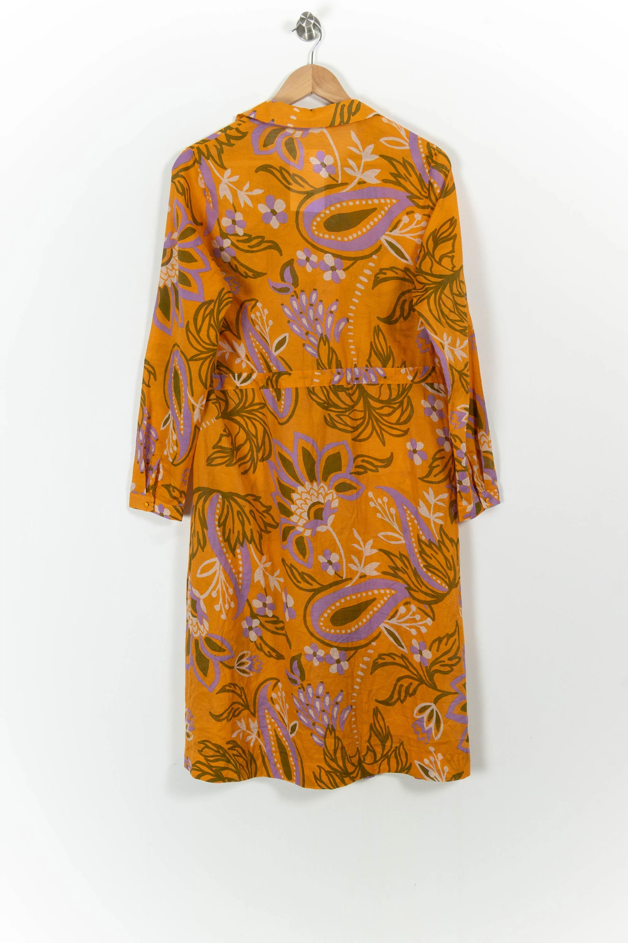 Robe Chemise Orange et Violette - Taille XS/34 - Image 4