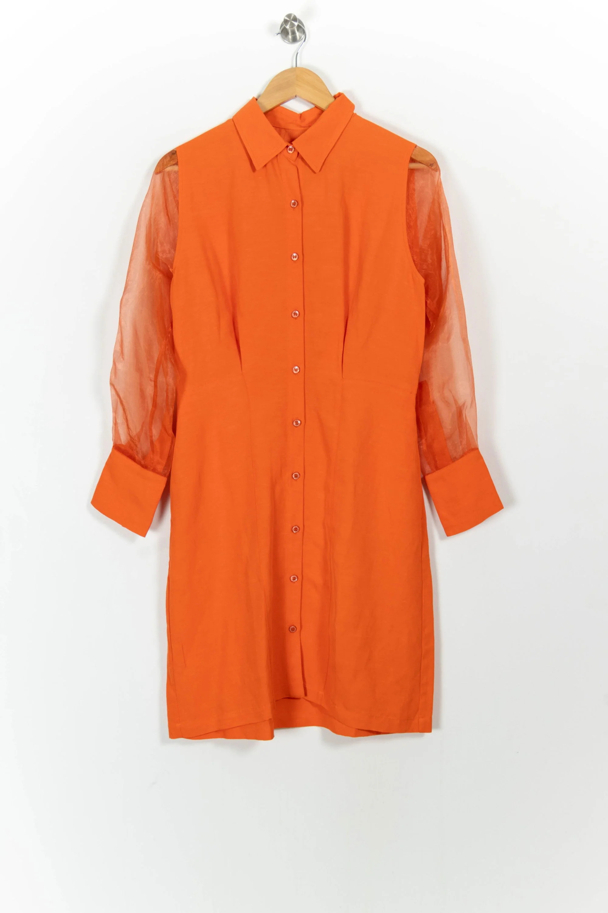 Robe Chemise Orange - Taille M/38 - Image 2
