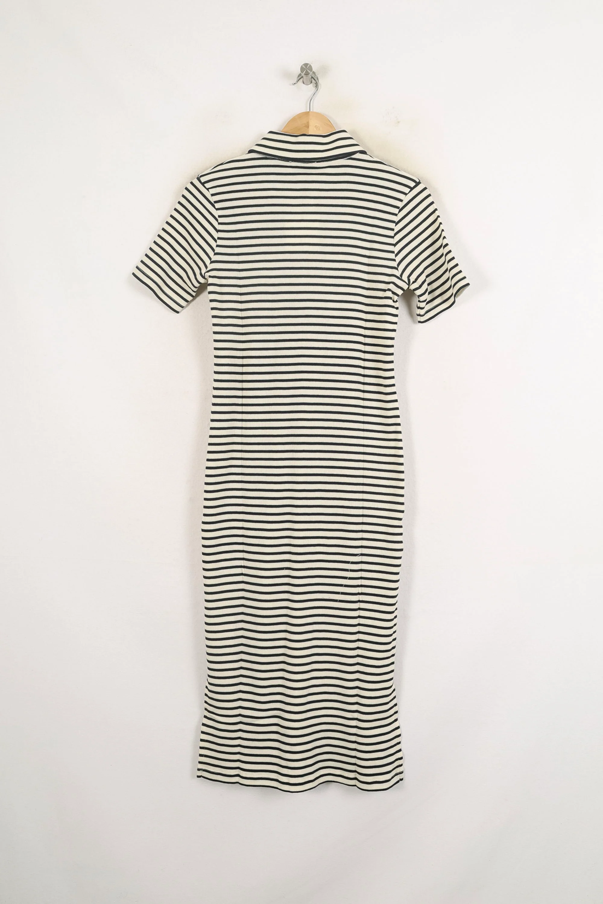 Robe Chemise Rayée Noire et Blanche - Taille M/38 - Image 4