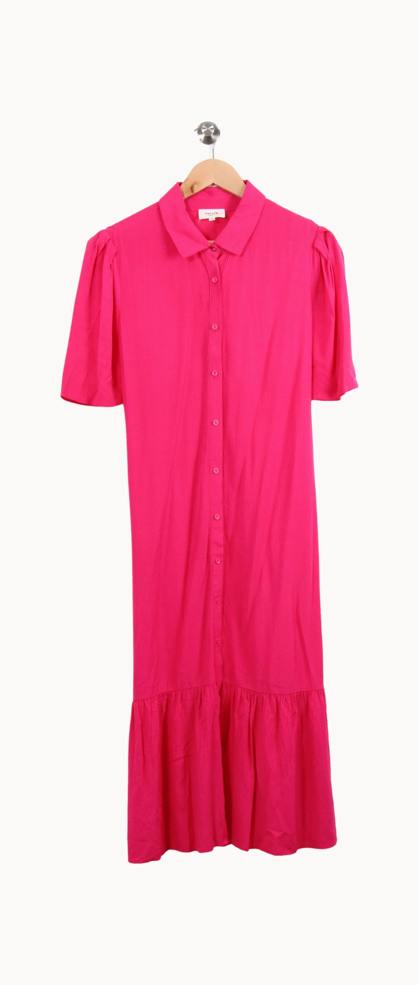 Robe Chemise Rose - Taille S/36 - Image 2