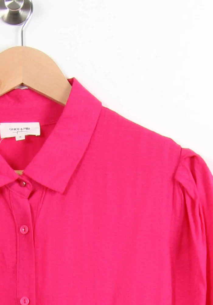 Robe Chemise Rose - Taille S/36 - Image 3
