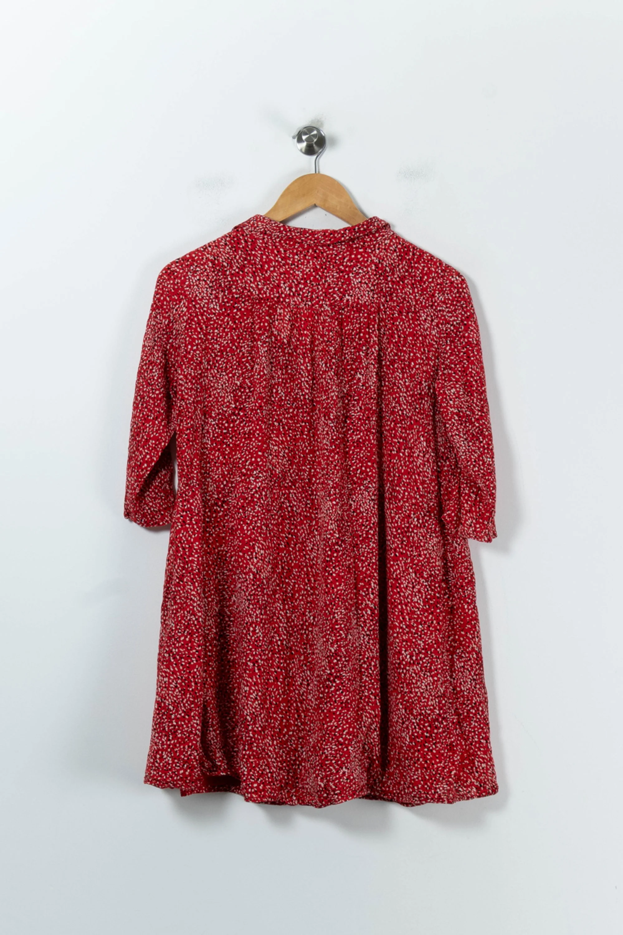 Robe Chemise Rouge et Blanche - Taille XS/34 - Image 4