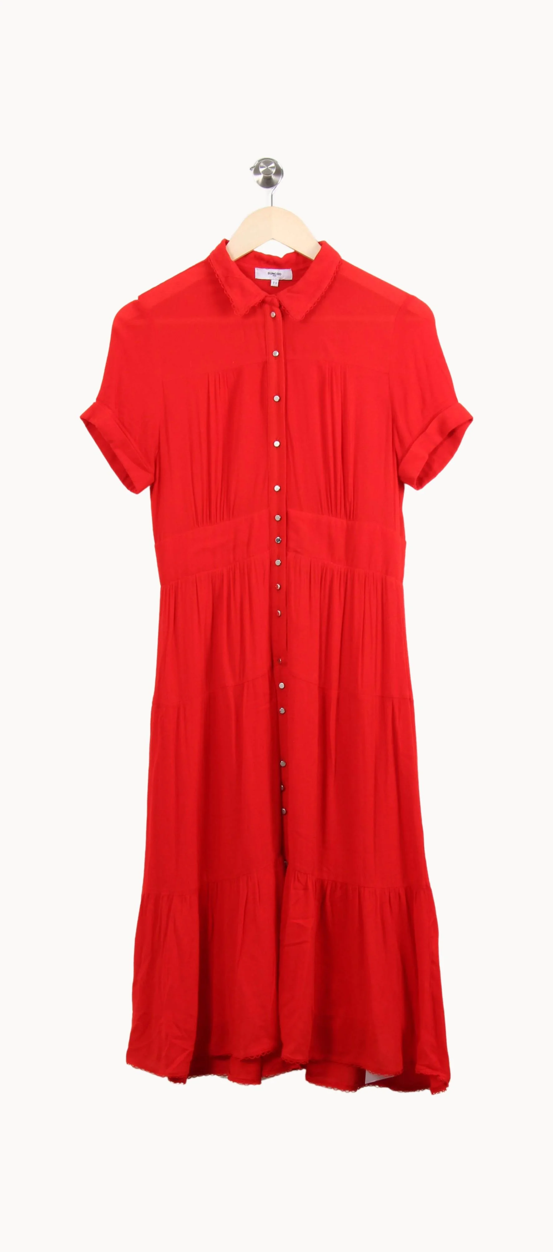 Robe chemise rouge - Taille S/36 - Image 2