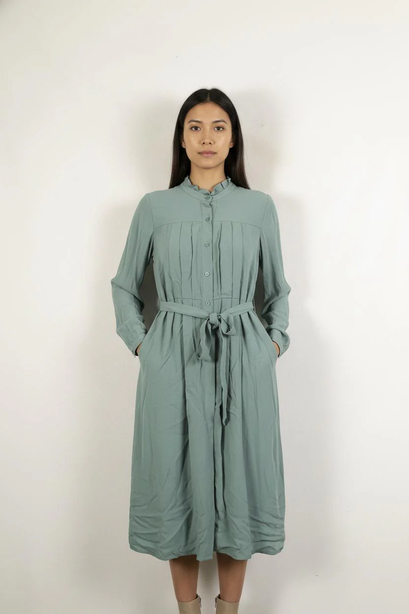 Robe Chemise Verte - Taille M/38