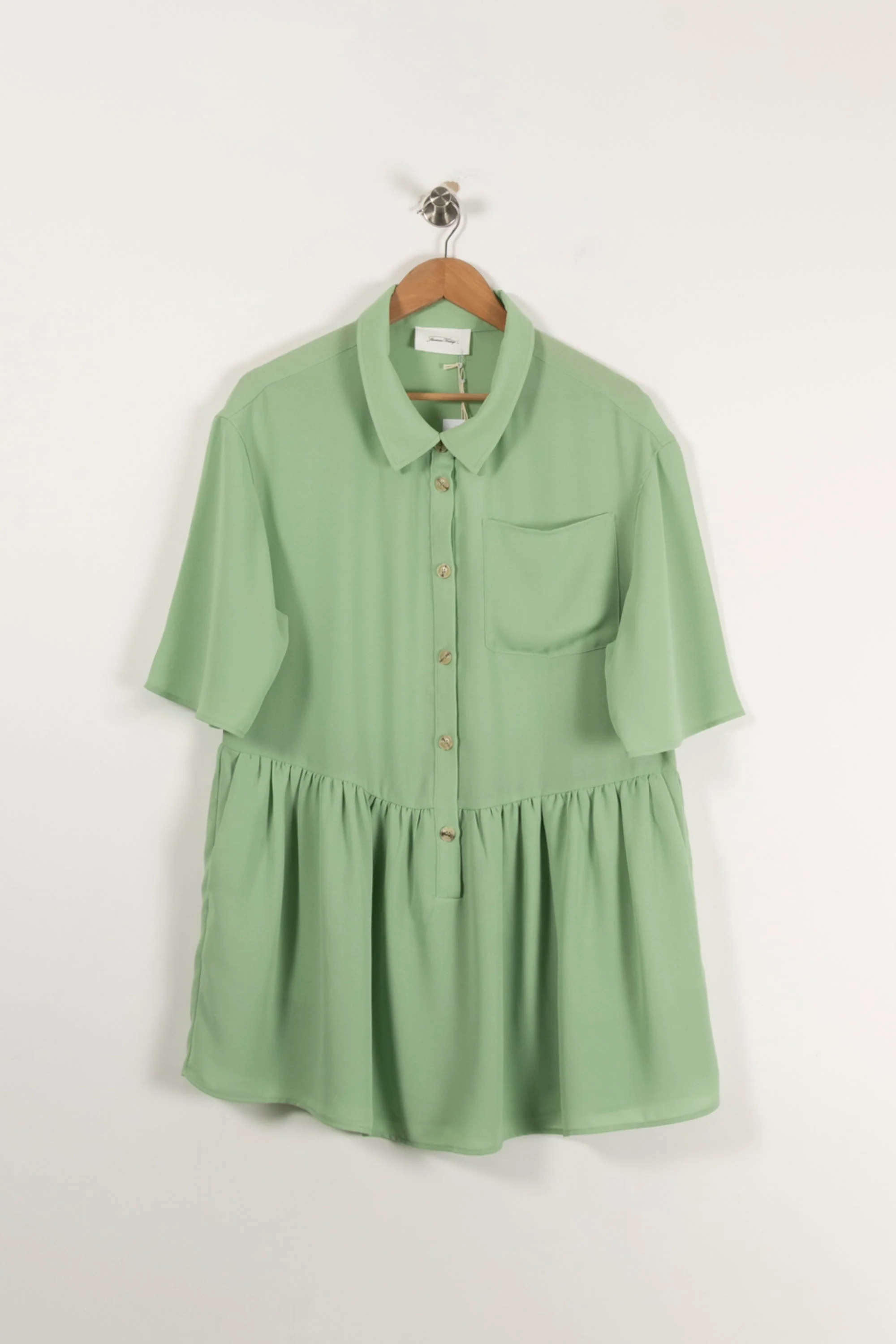 Robe Chemise Verte - Taille XS/34 - Image 2