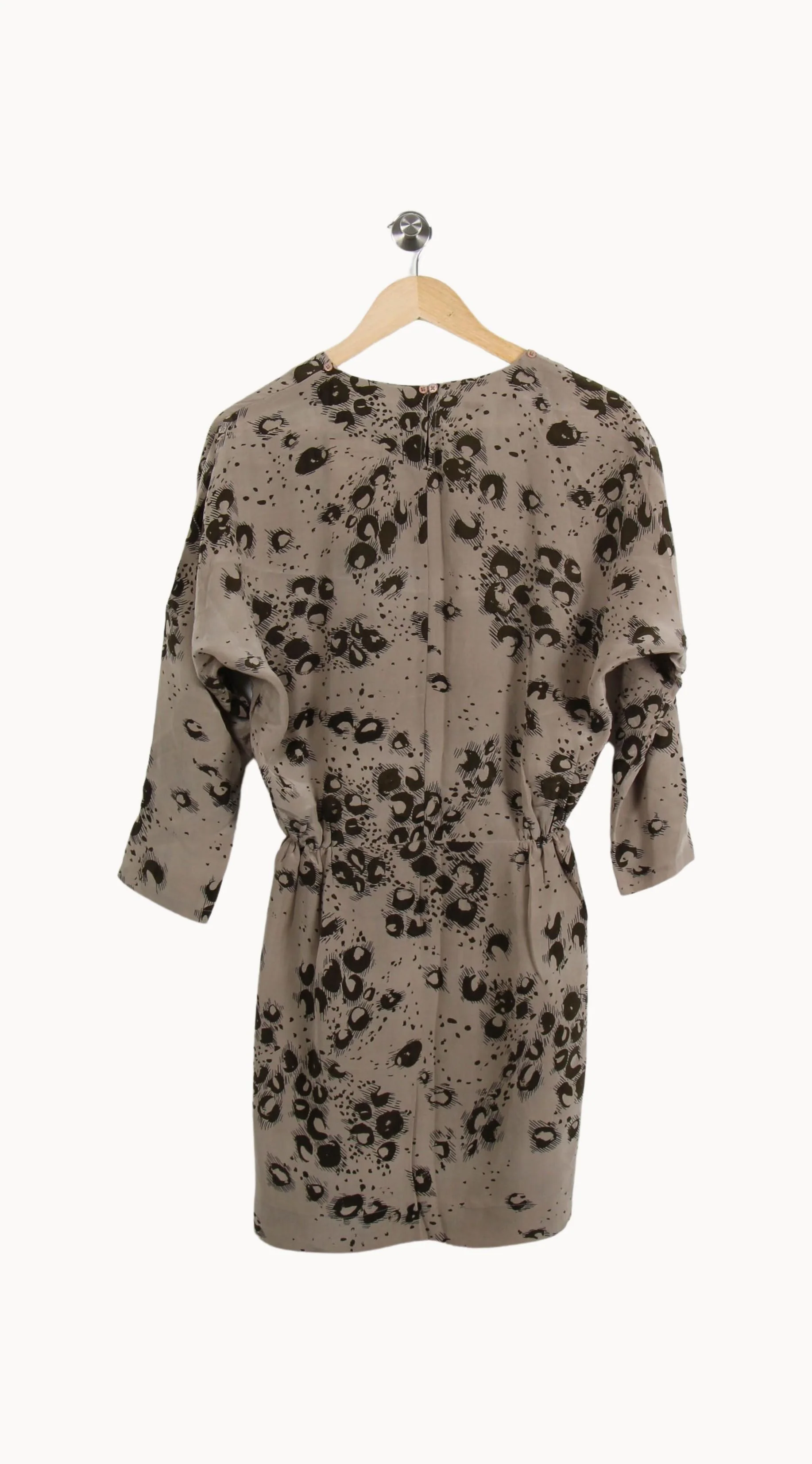 Robe Courte Beige et Noire - Taille S/36 - Image 4