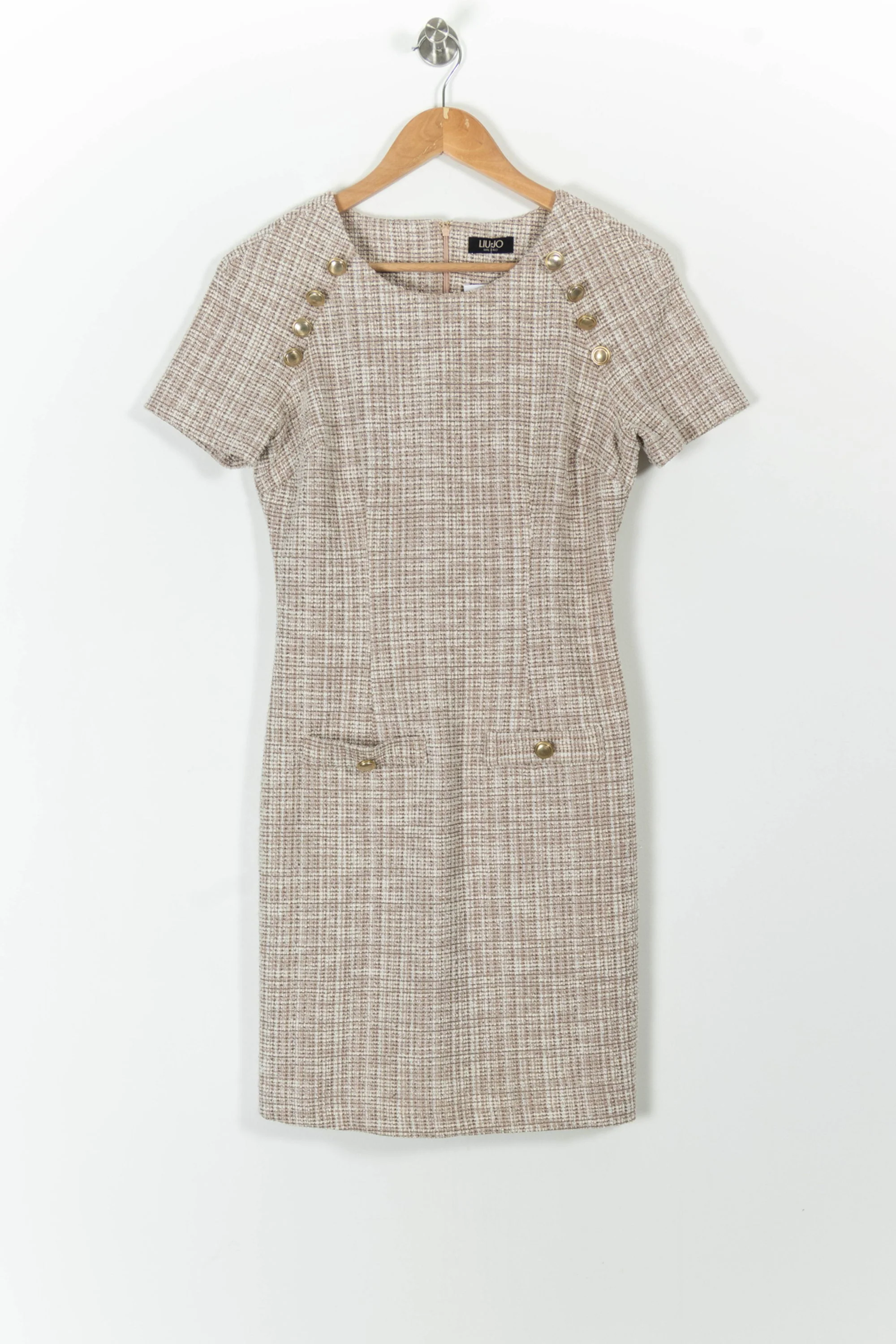 Robe Courte Beige - Taille S/36 - Image 2