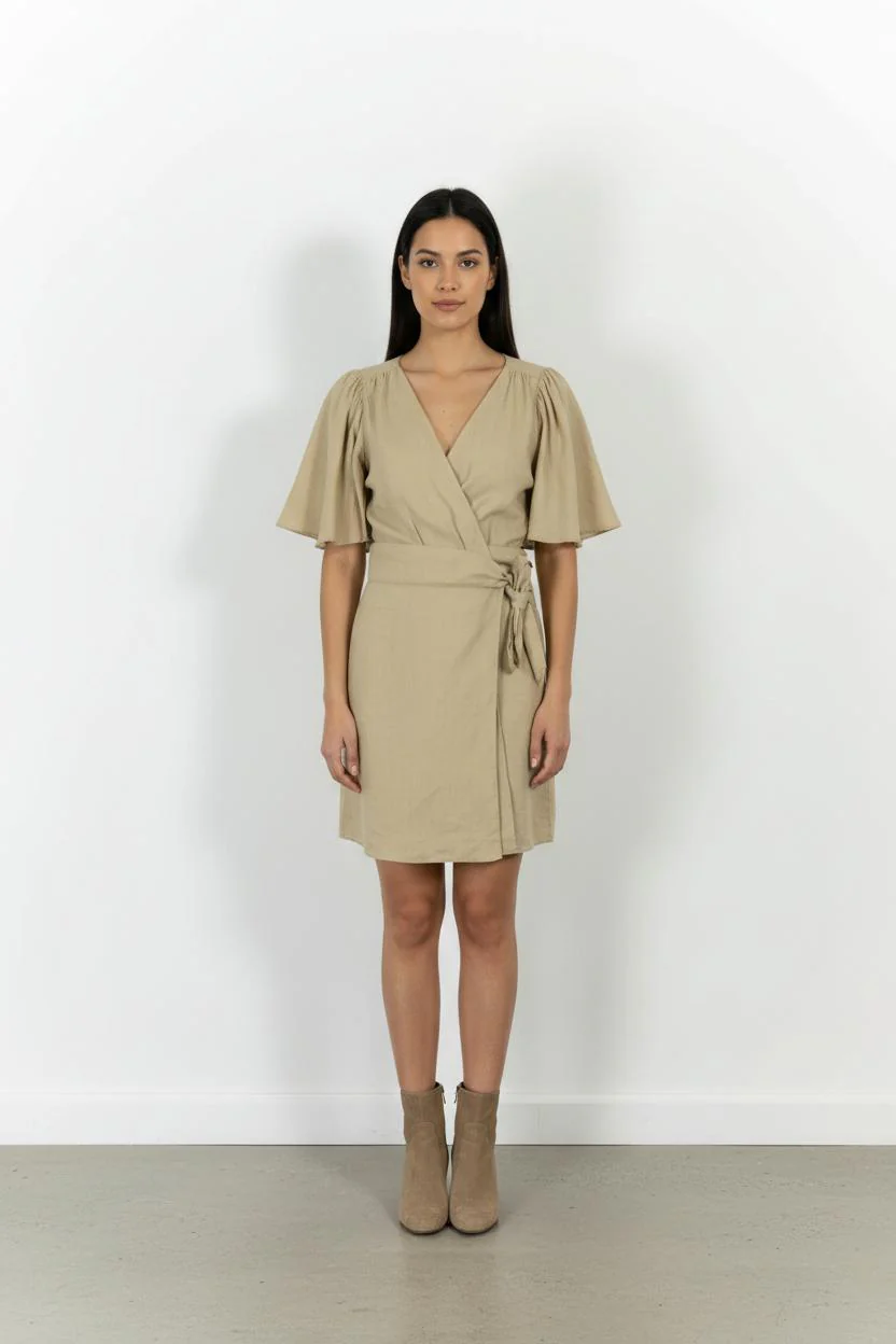 Robe courte beige - Taille S/36