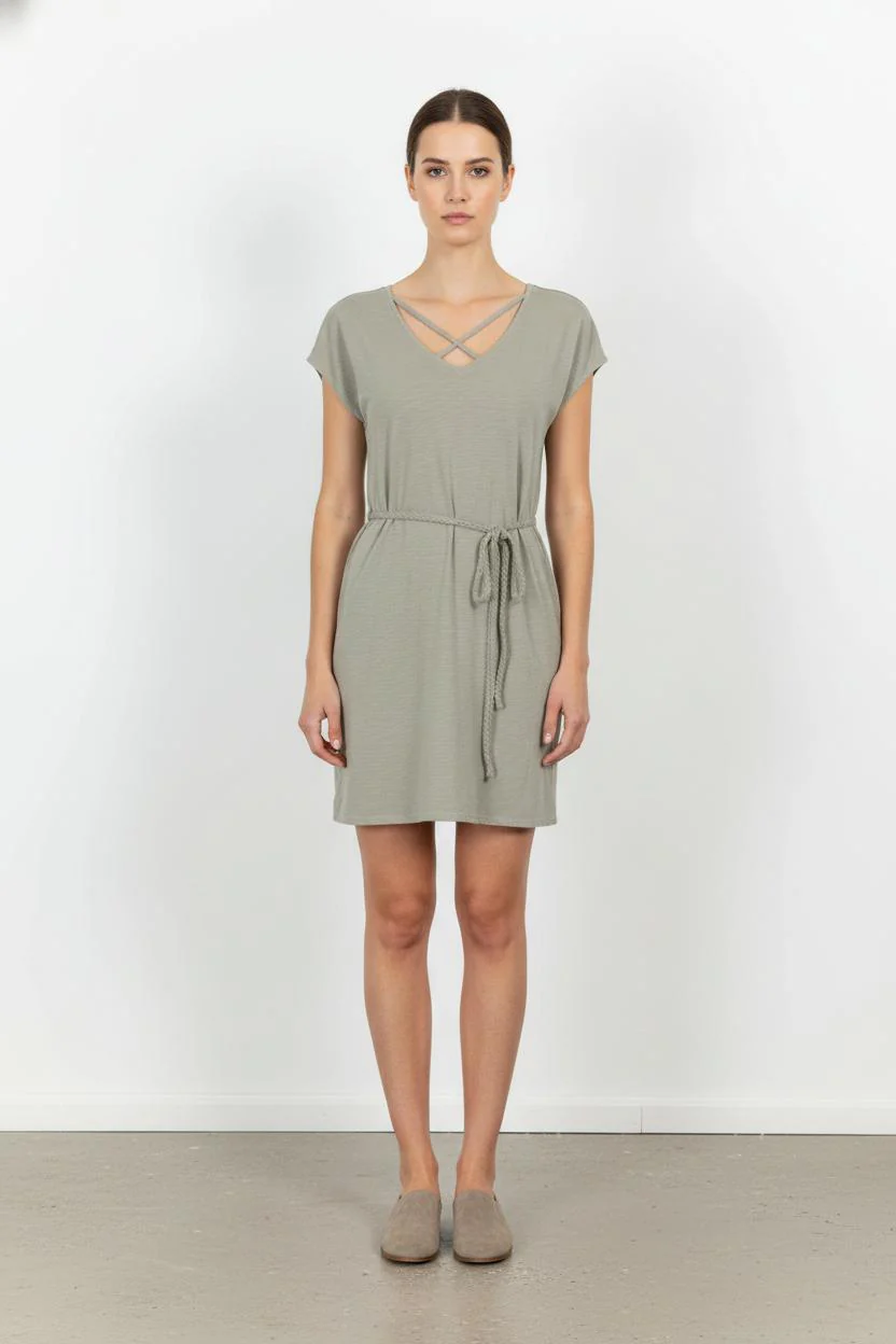 Robe Courte Beige - Taille S/36