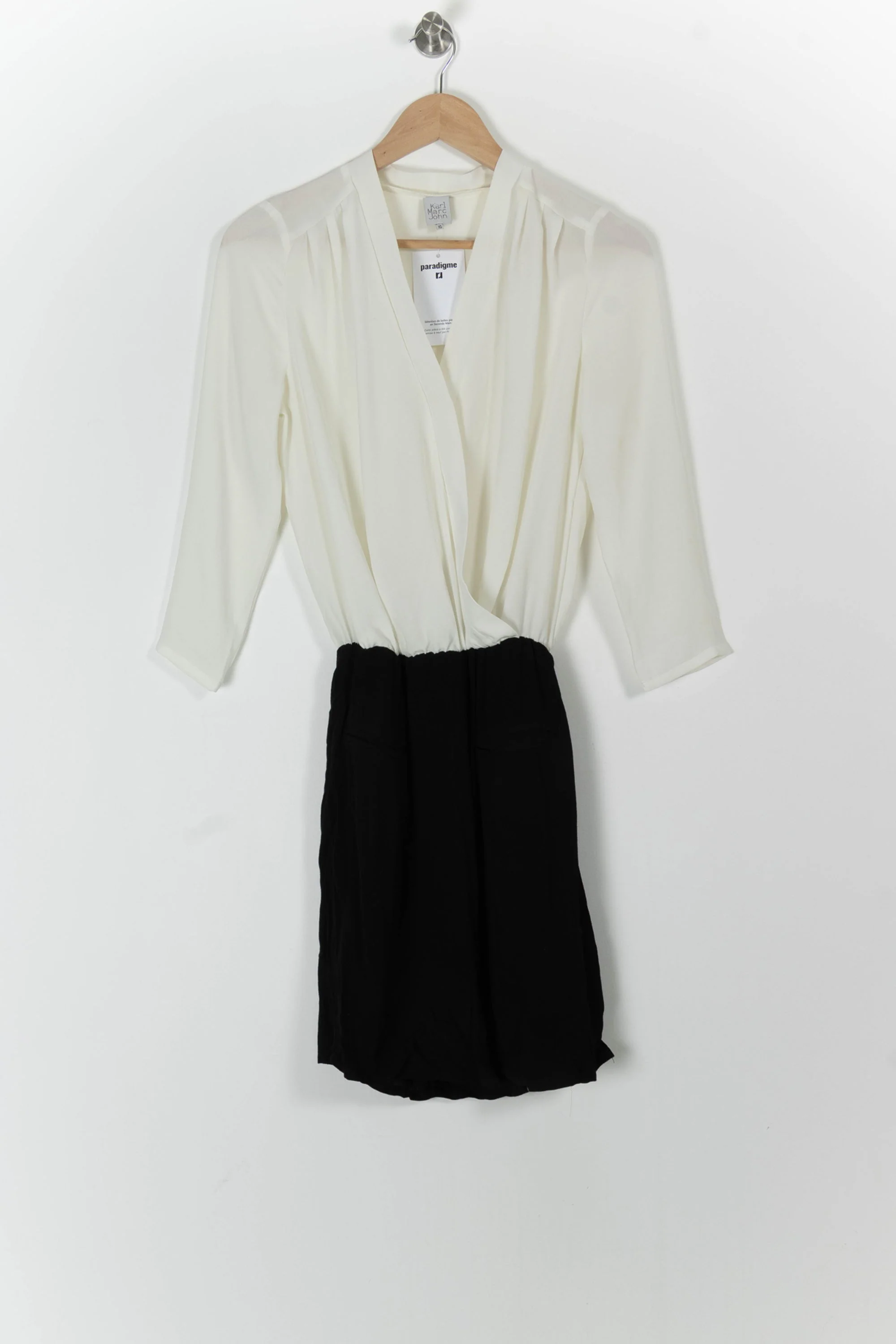 Robe Courte Blanche et Noire - Taille XS/34 - Image 2
