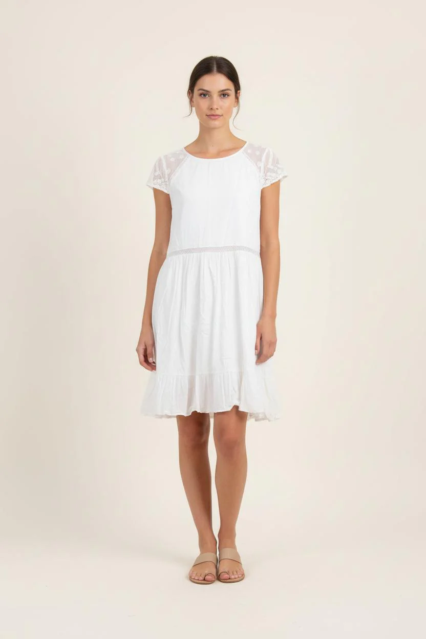 Robe Courte Blanche - Taille L/40
