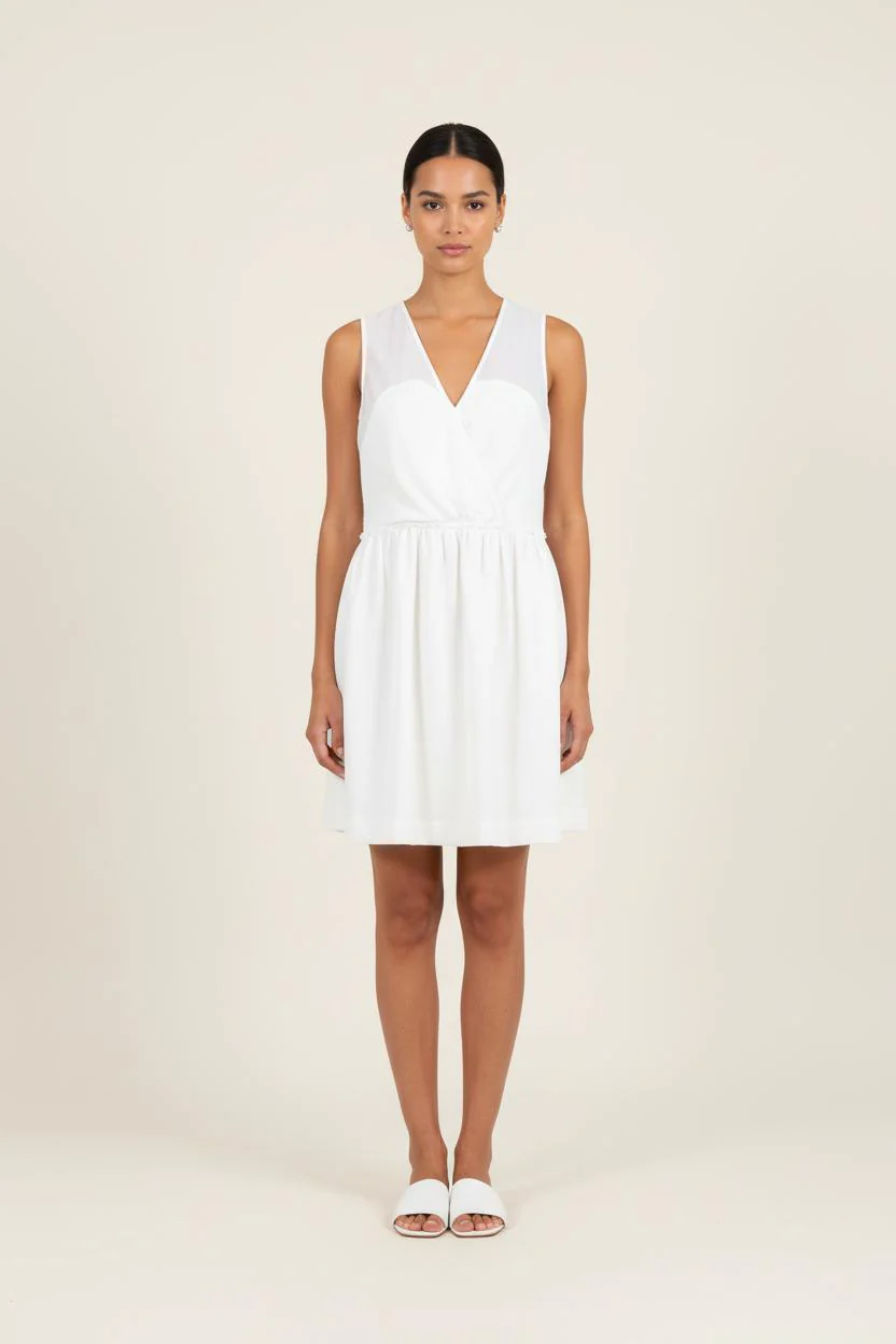 Robe Courte Blanche - Taille L/40