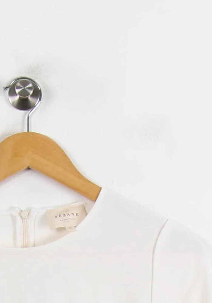 Robe Courte Blanche - Taille S/36 - Image 3