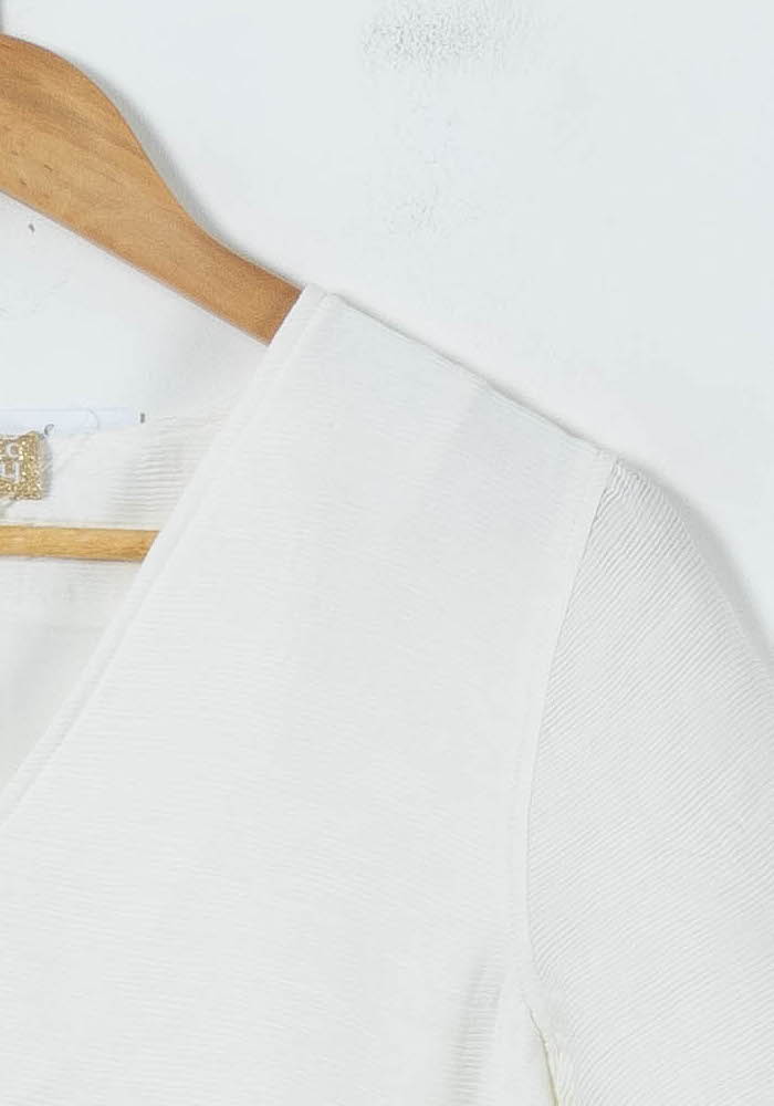 Robe Courte Blanche - Taille XS/34 - Image 3