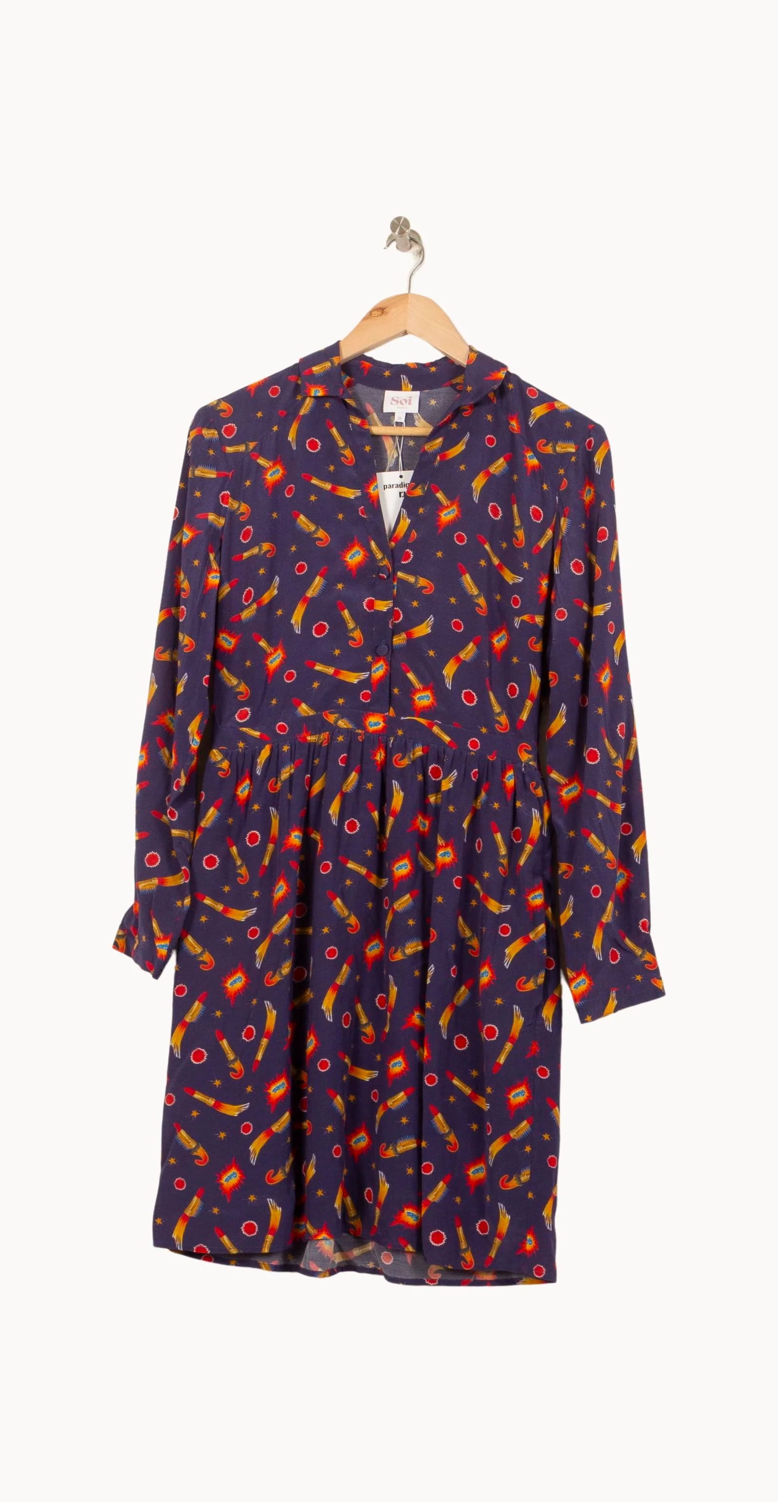 Robe Courte Bleue et Rouge - Taille S/36 - Image 2