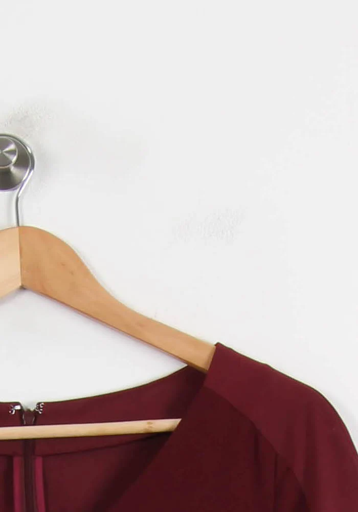 Robe Courte Bordeaux - Taille L/40 - Image 3