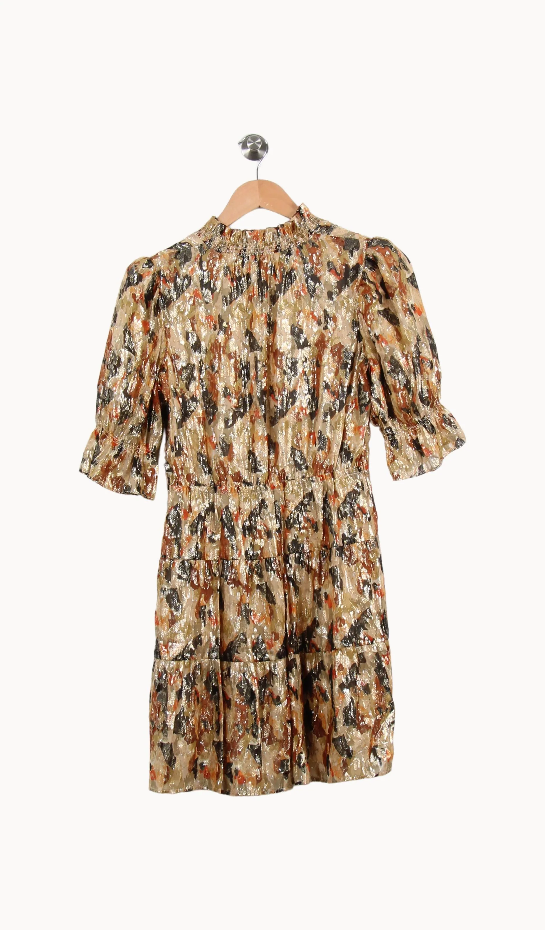 Robe Courte Dorée et Noire - Taille S/36 - Image 4