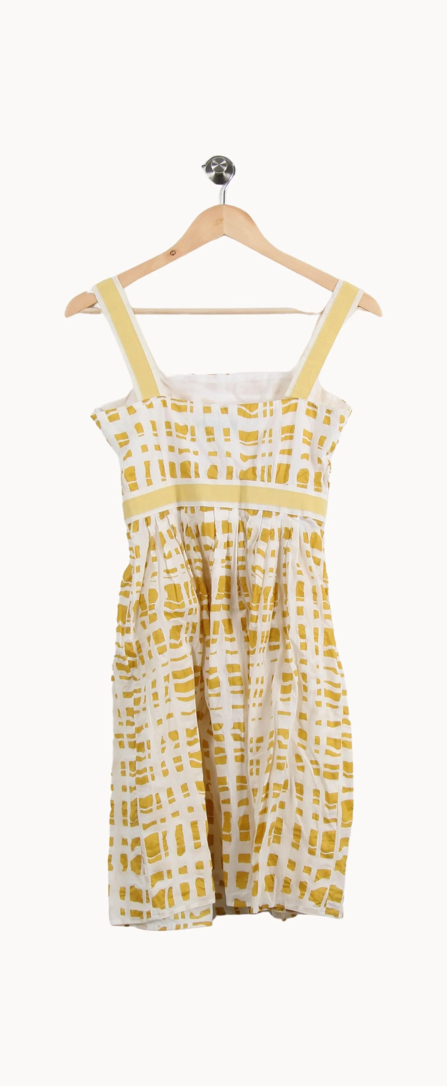 Robe Courte Jaune et Blanche - Taille S/36 - Image 2