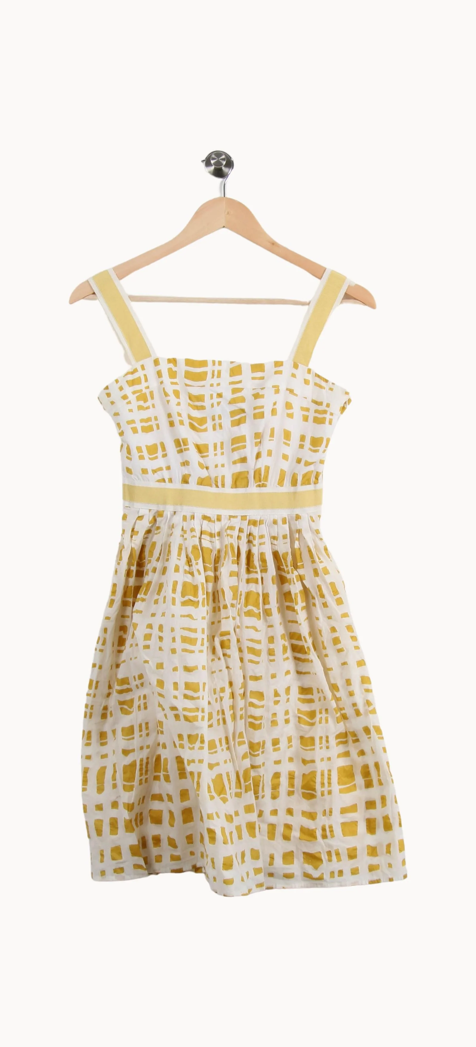 Robe Courte Jaune et Blanche - Taille S/36 - Image 4