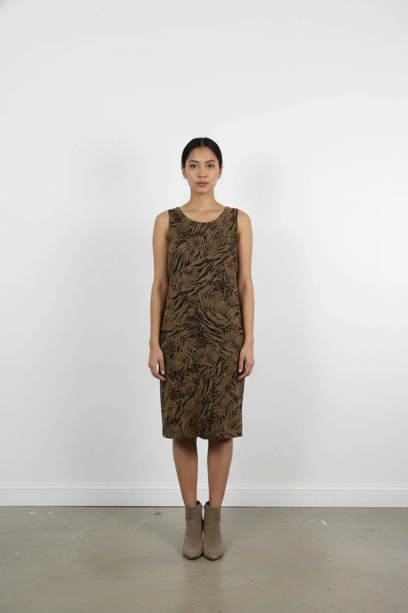 Robe Courte Marron et Noir - Taille M/38
