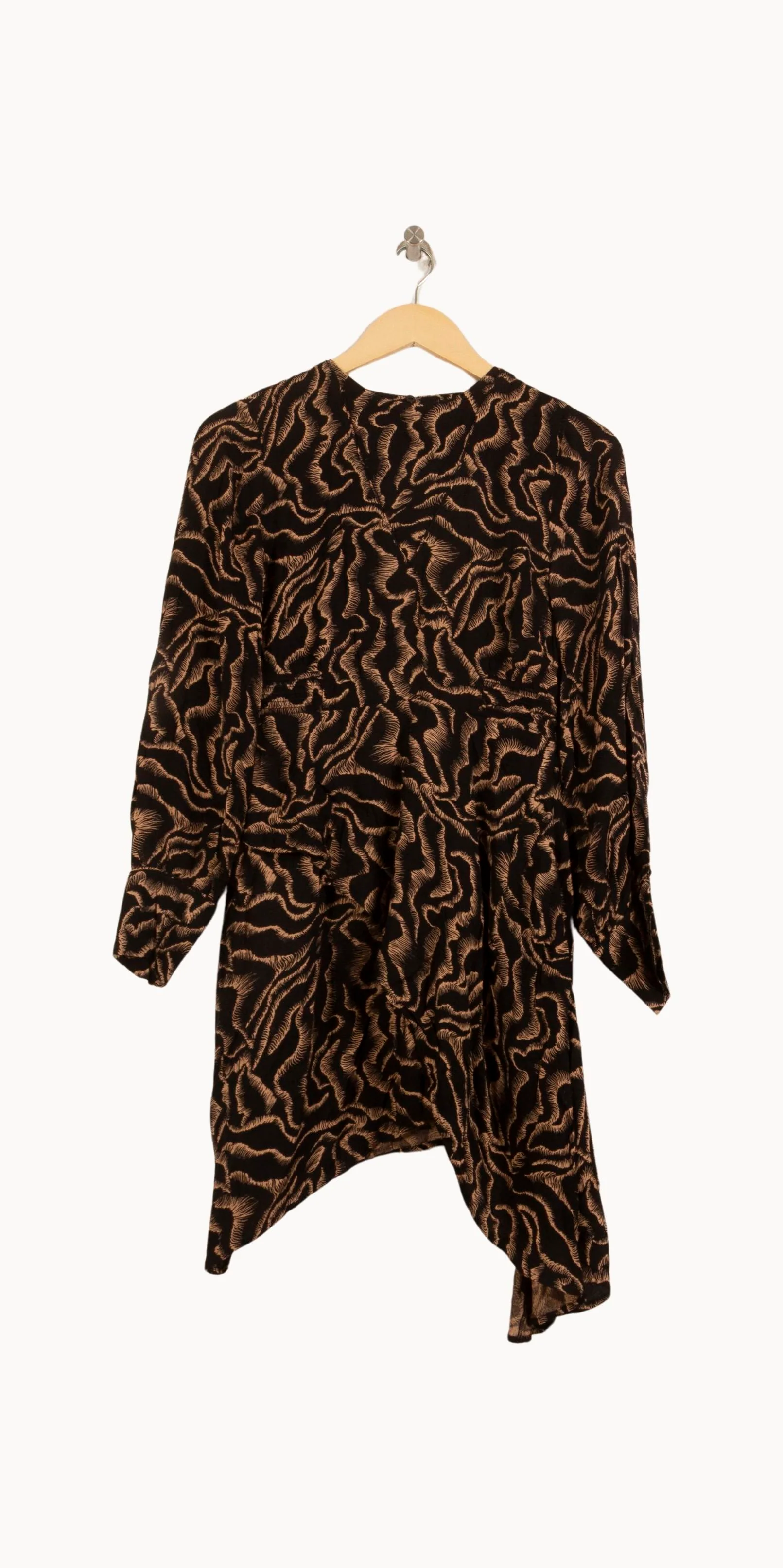 Robe Courte Marron et Noire - Taille S/36 - Image 2