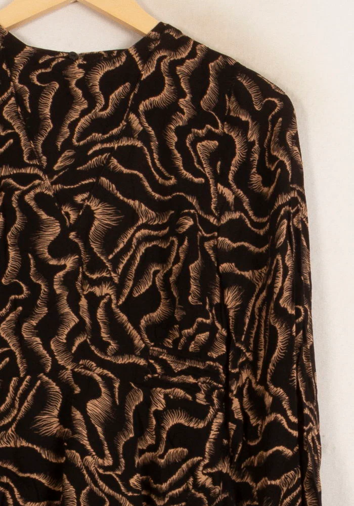 Robe Courte Marron et Noire - Taille S/36 - Image 3