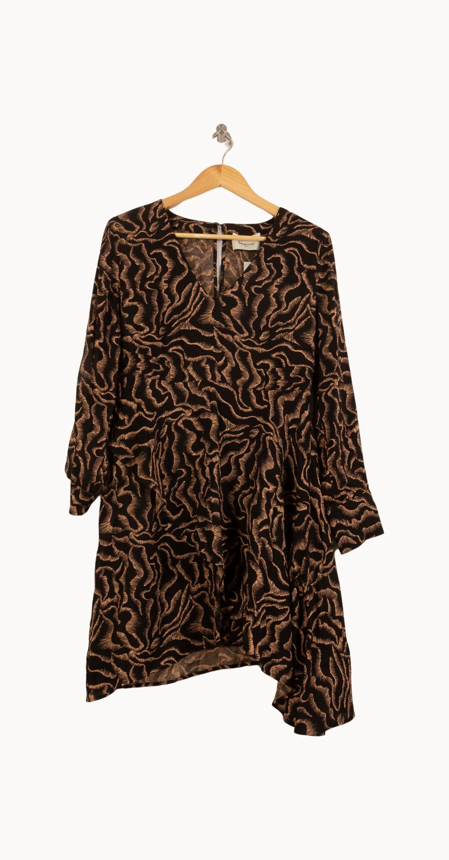 Robe Courte Marron et Noire - Taille S/36 - Image 2