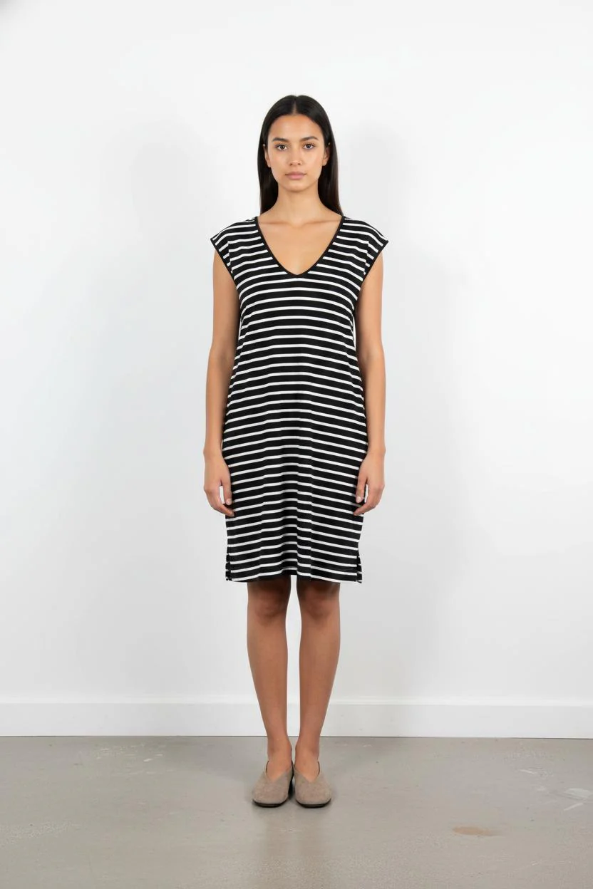 Robe Courte Noire et Blanche - Taille S/36