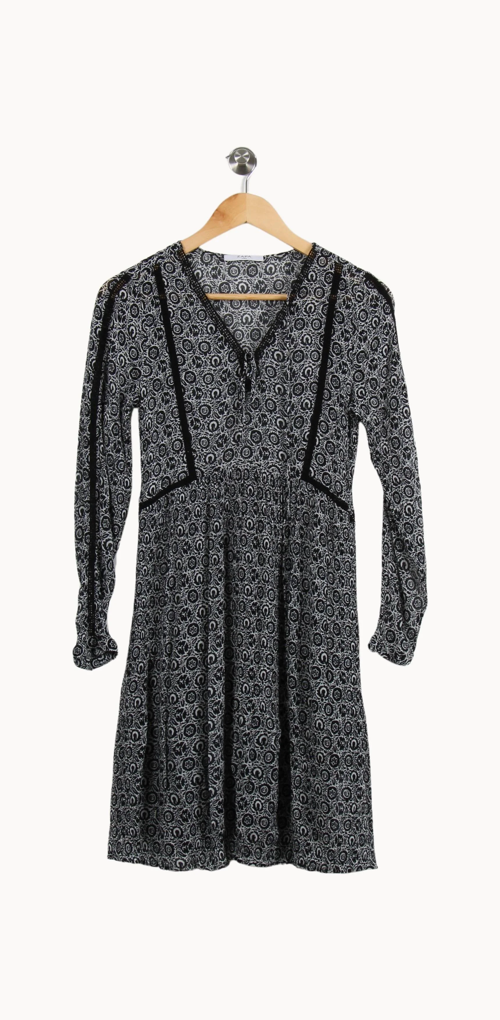 Robe Courte Noire et Blanche - Taille S/36 - Image 2