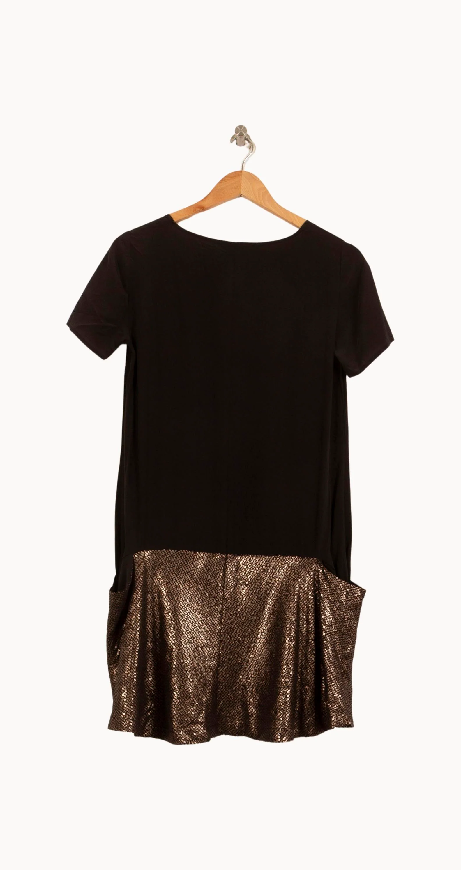 Robe Courte Noire et Dorée - Taille S/36 - Image 4