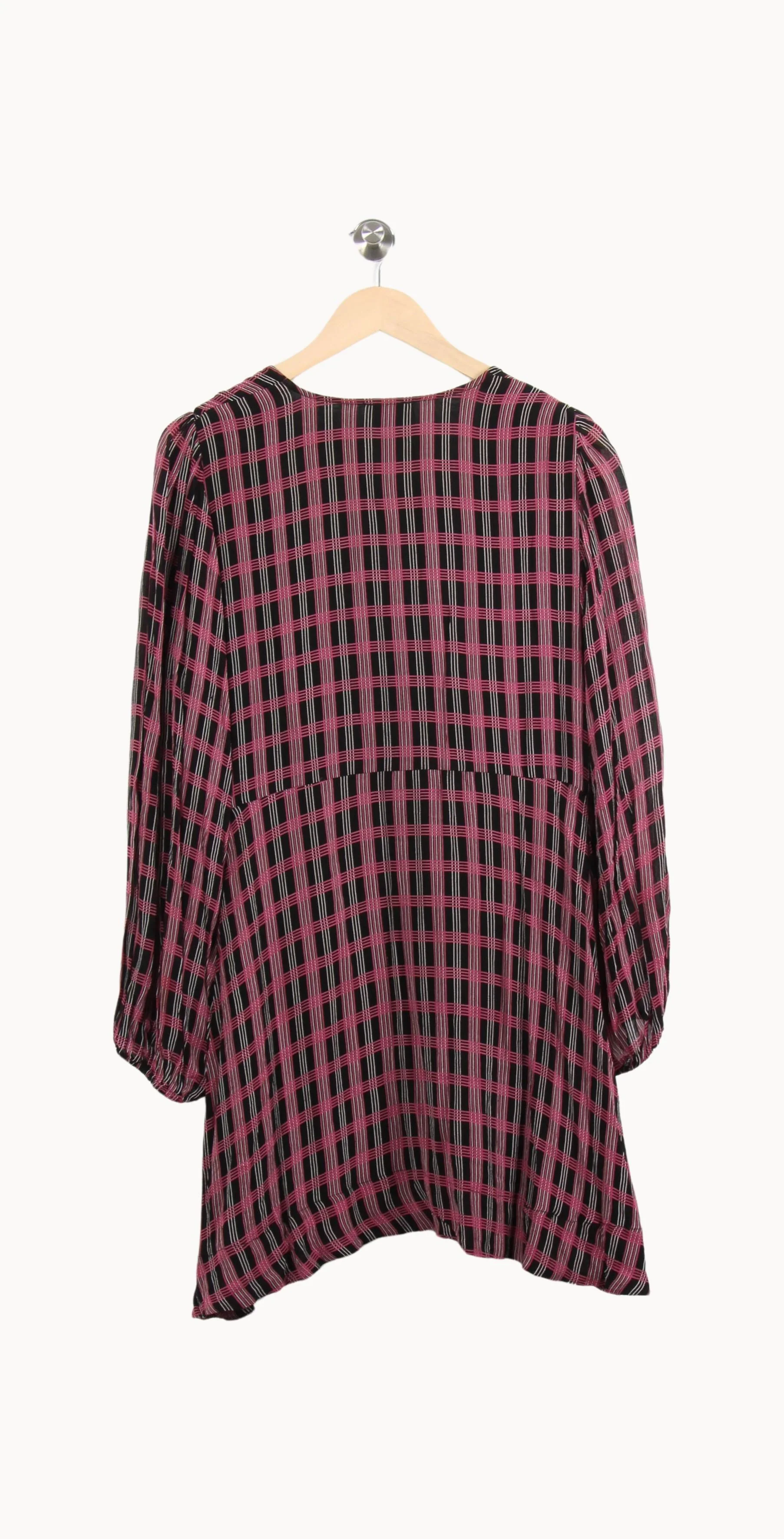 Robe Courte Noire et Rose - Taille XL/42 - Image 4