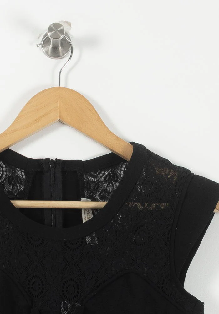 Robe Courte Noire - Taille M/38 - Image 3
