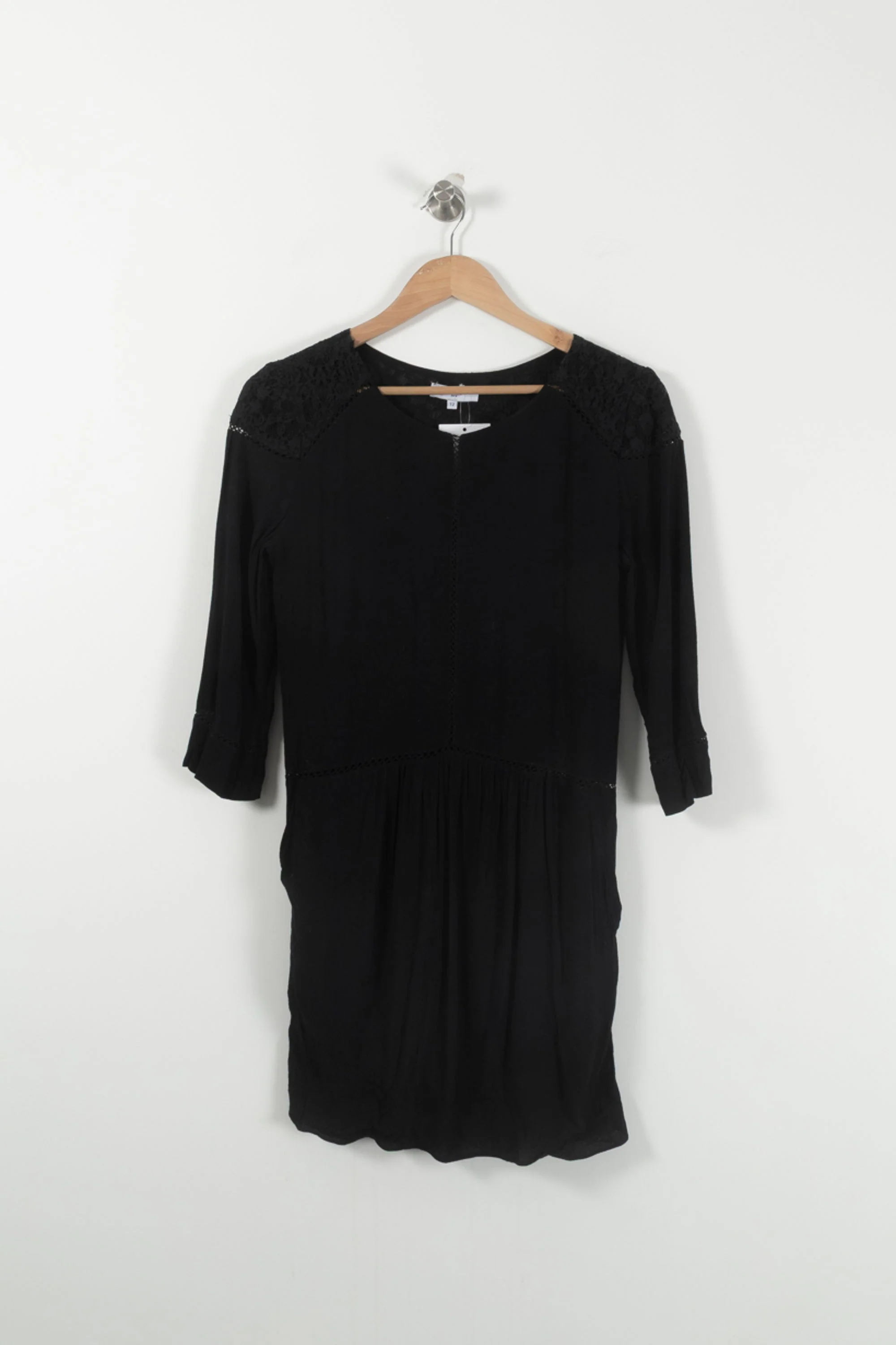 Robe Courte Noire - Taille M/38 - Image 2