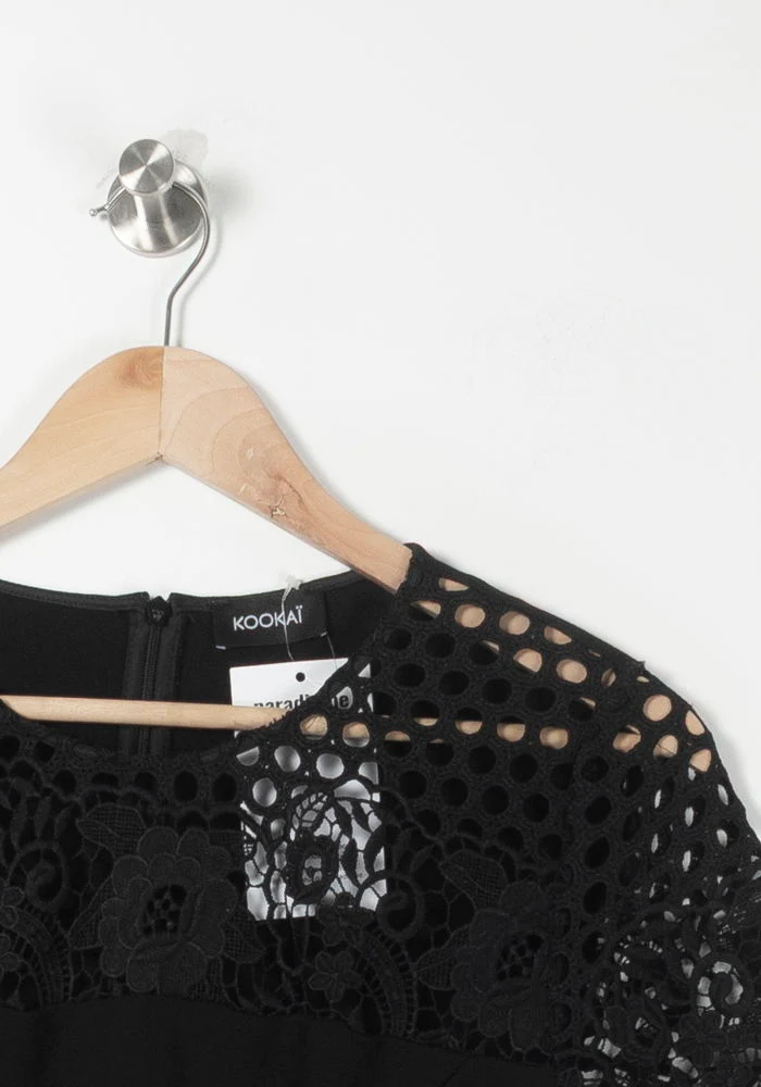 Robe Courte Noire - Taille S/36 - Image 3