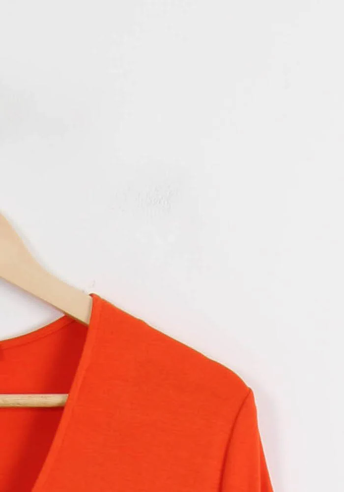 Robe Courte Orange - Taille M/38 - Image 3