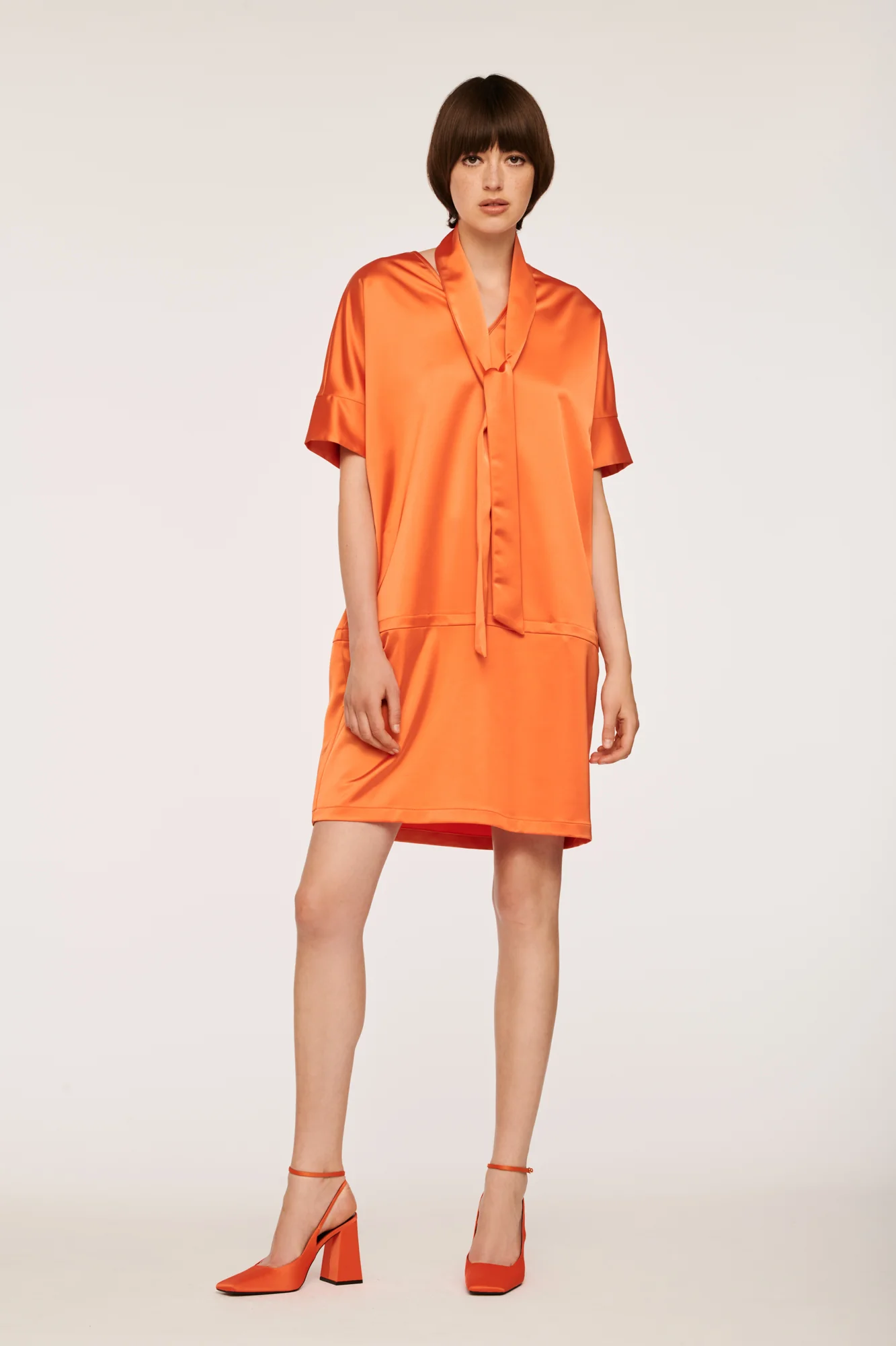 Robe Courte Orange - Taille S/36