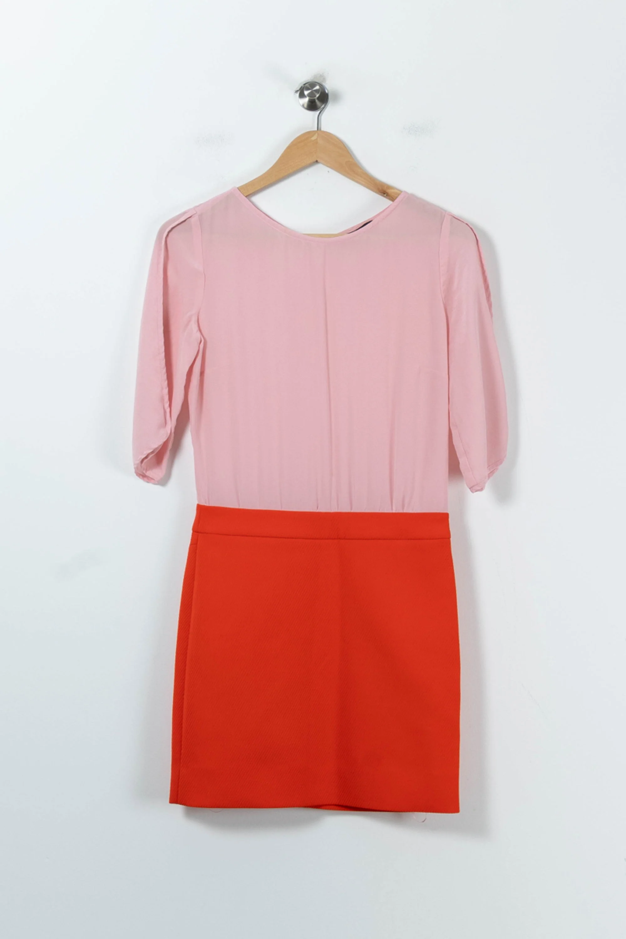 Robe Courte Rose et Rouge - Taille S/36 - Image 2